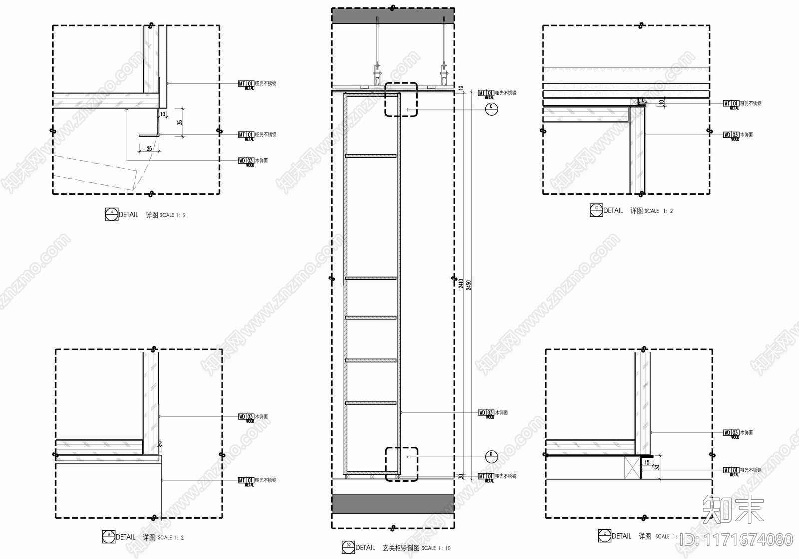 现代家具节点详图cad施工图下载【ID:1171674080】