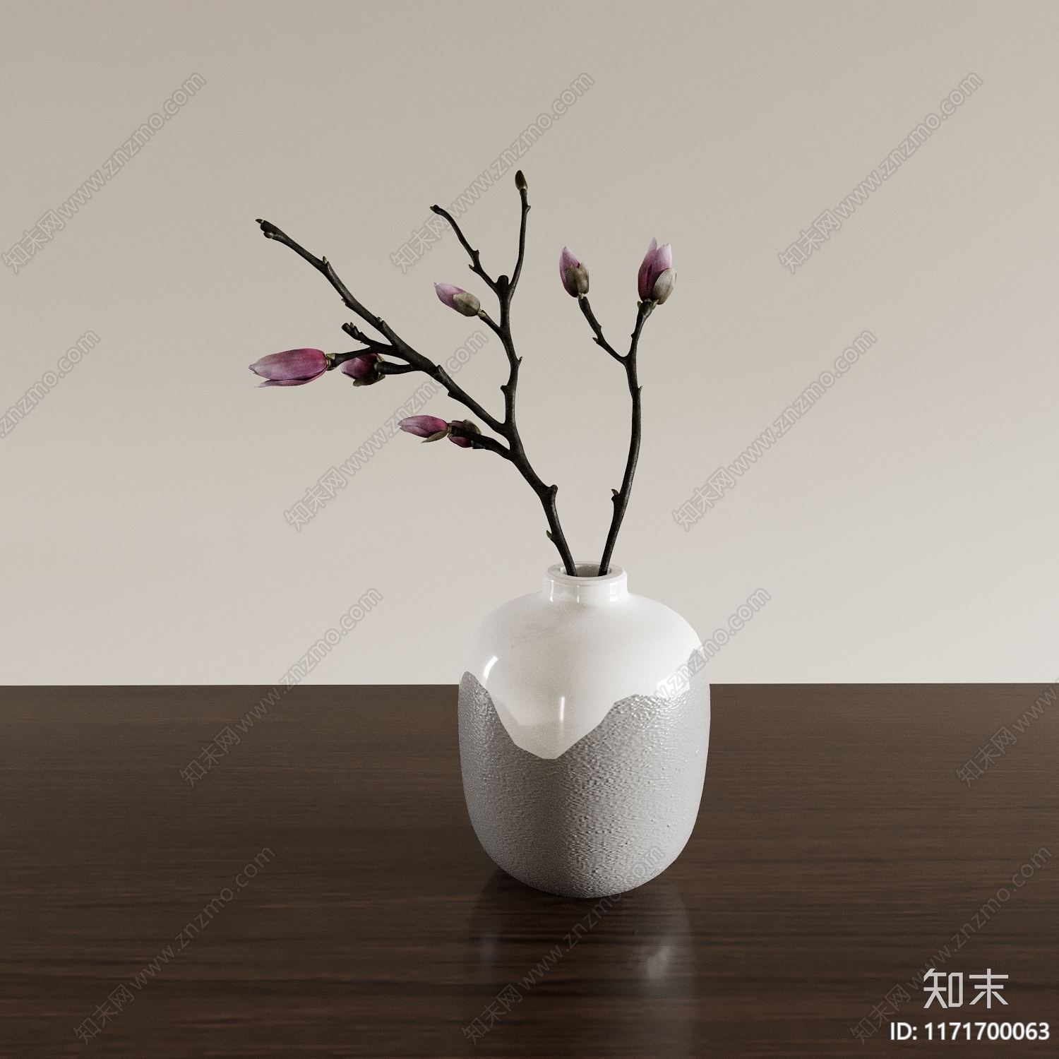 新中式中式花瓶3D模型下载【ID:1171700063】