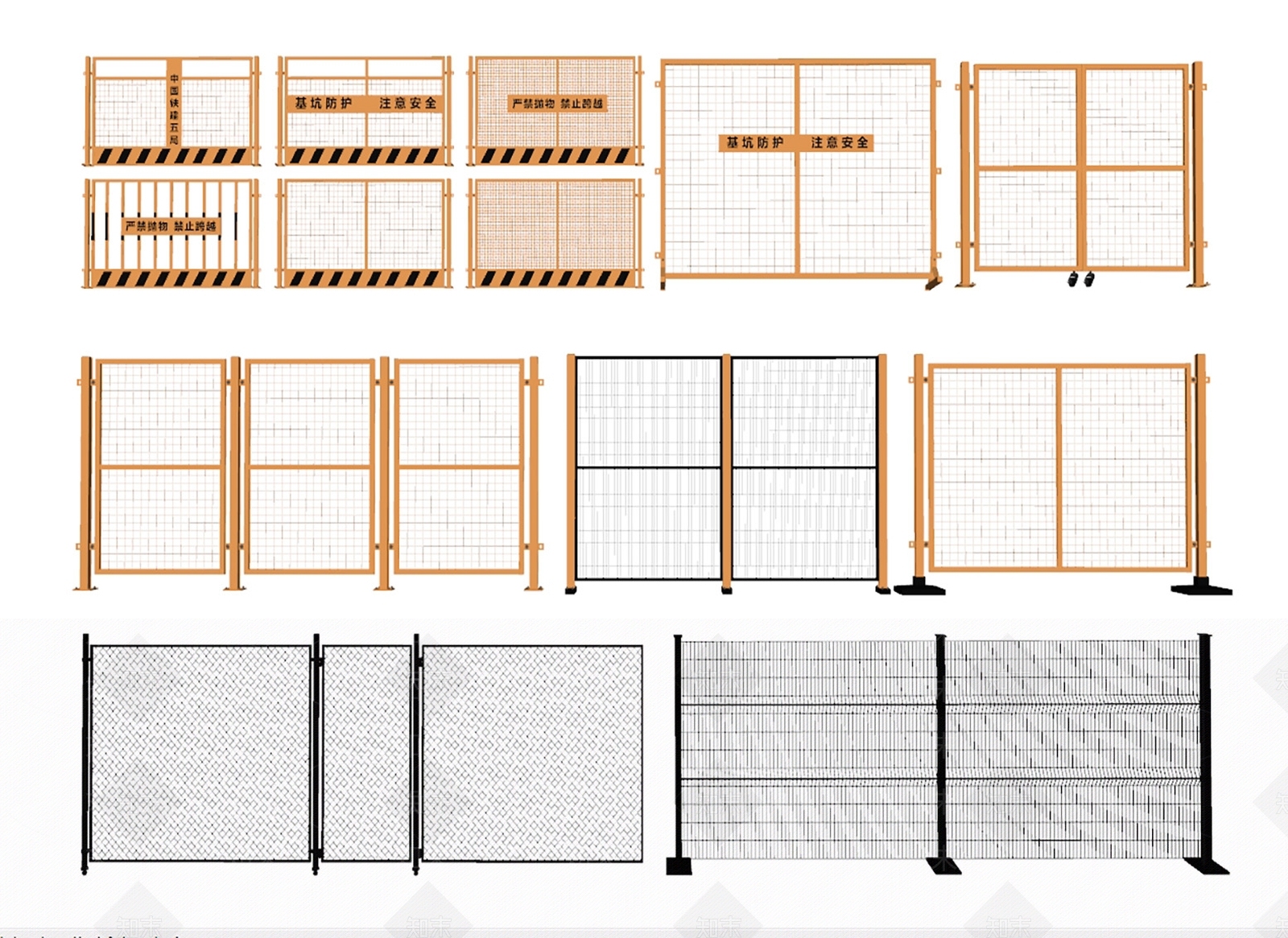 现代围栏护栏SU模型下载【ID:1200617035】