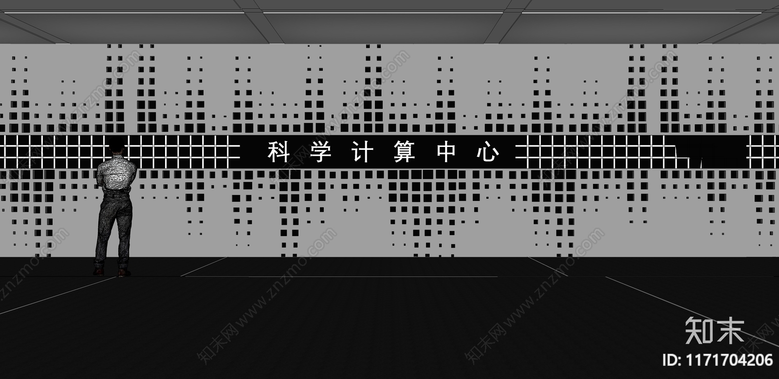 现代文化墙SU模型下载【ID:1171704206】