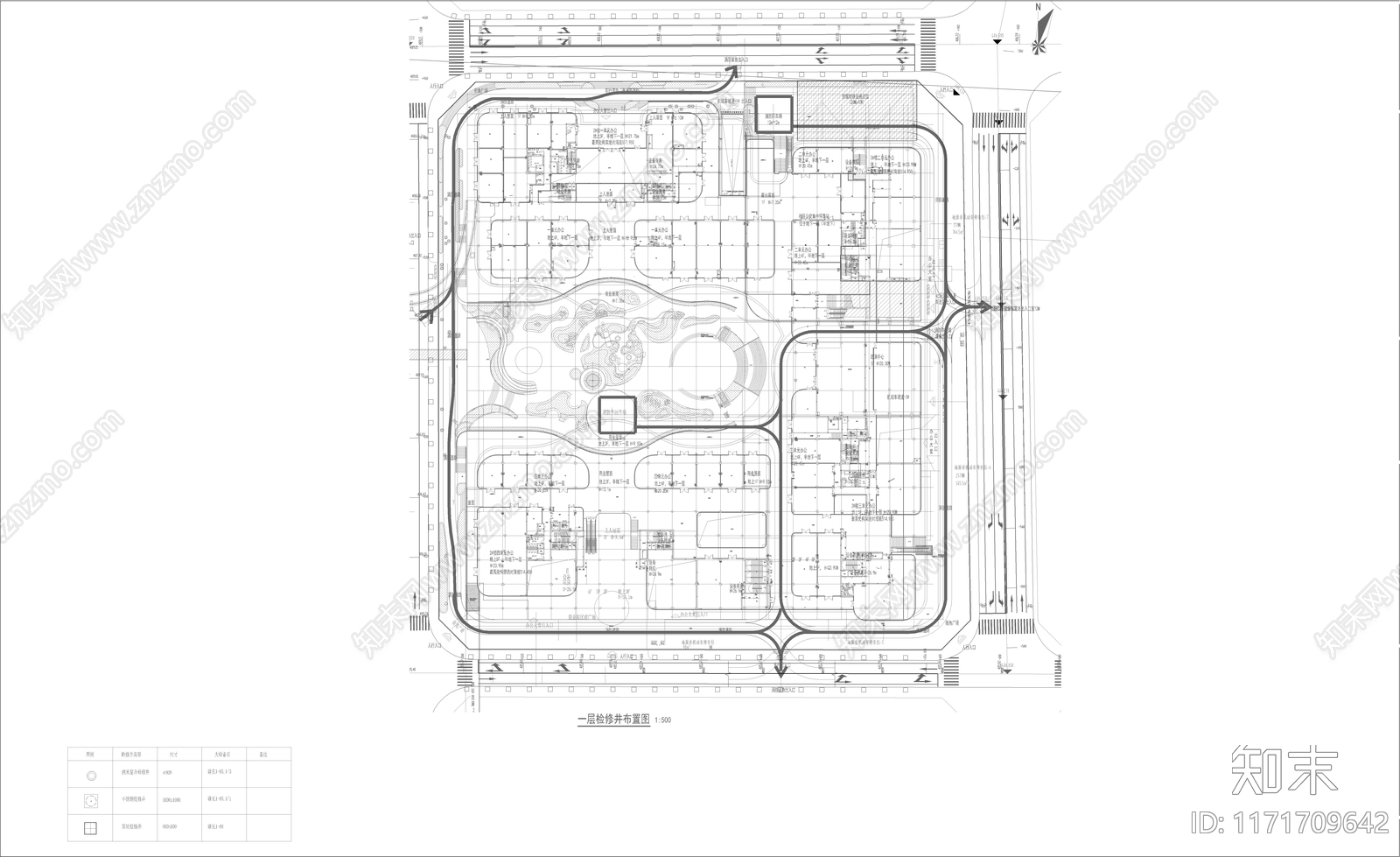 现代商业景观施工图下载【ID:1171709642】