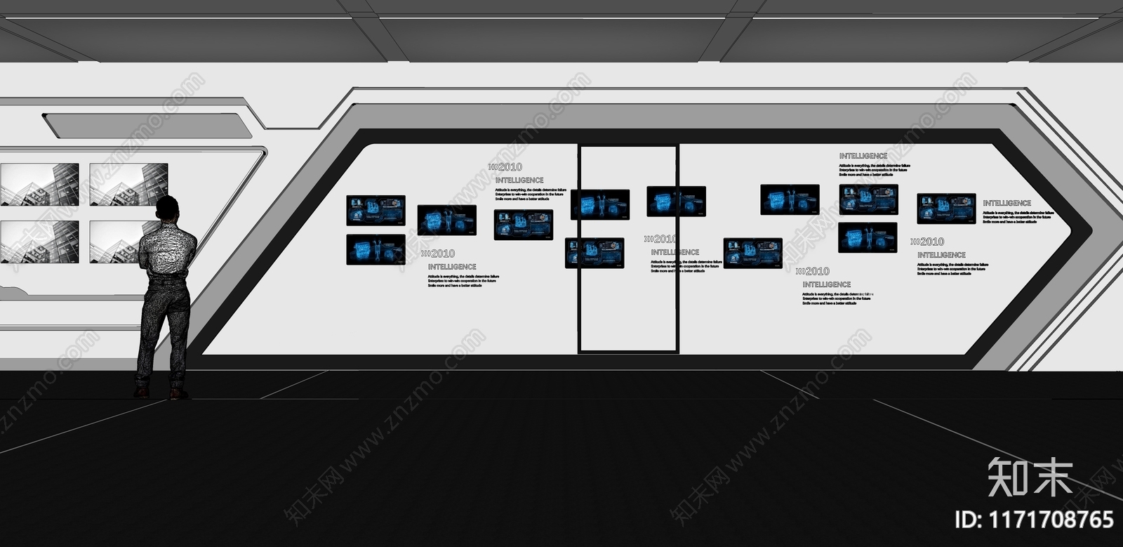现代科技展厅SU模型下载【ID:1171708765】