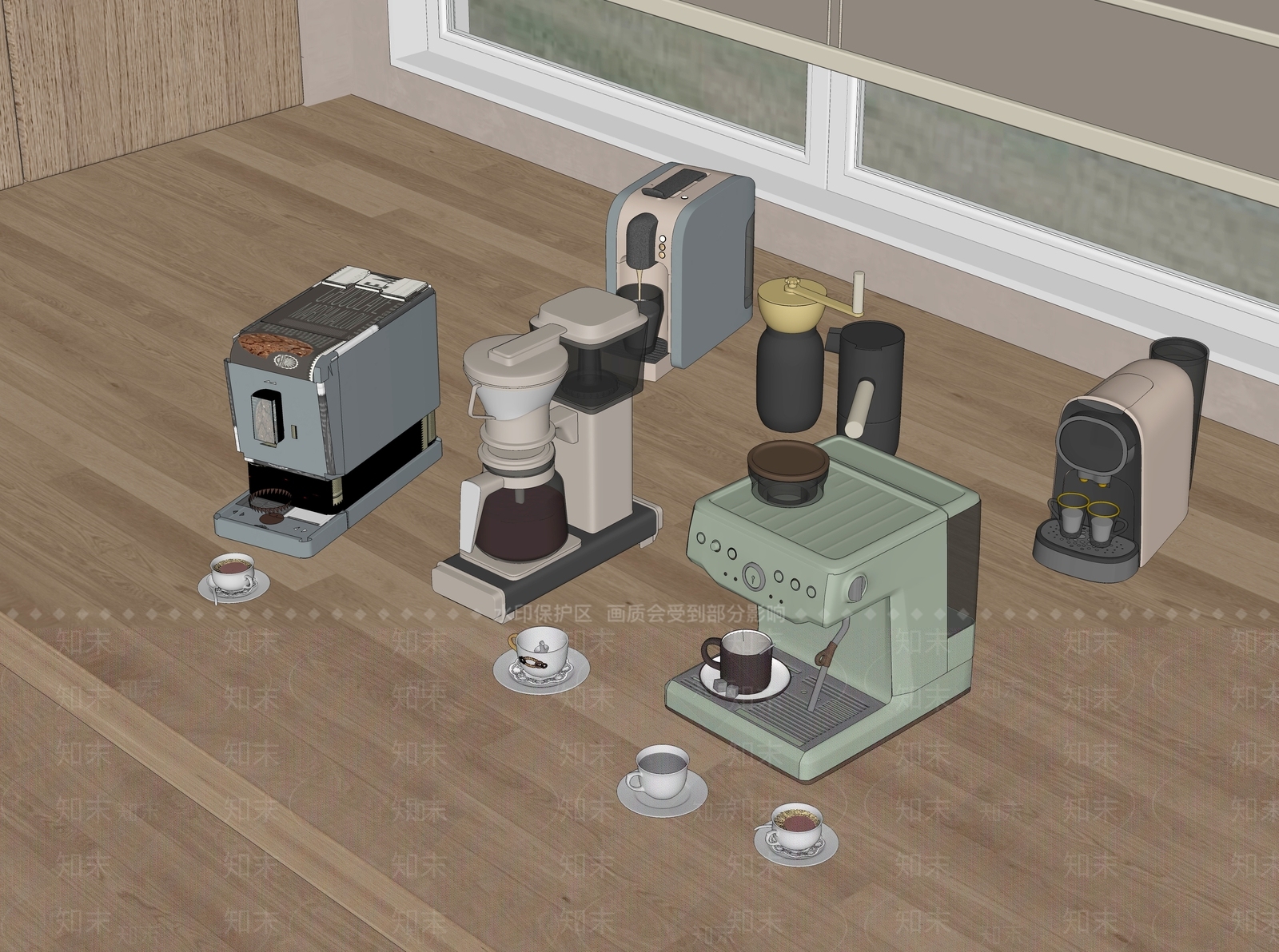 咖啡机SU模型下载【ID:1171712158】