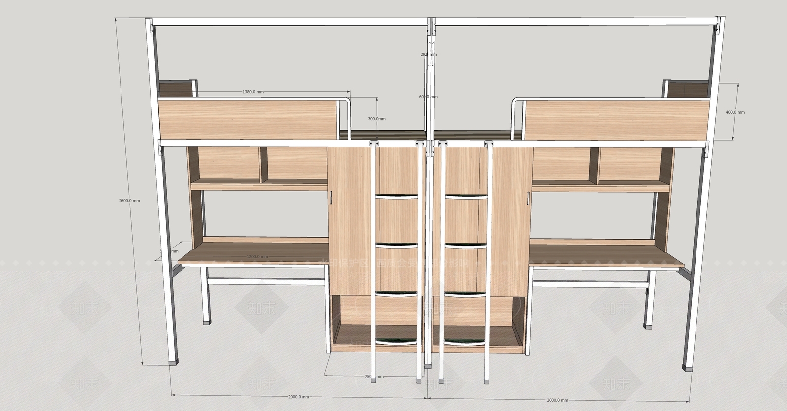 现代其他床具SU模型下载【ID:1171718857】
