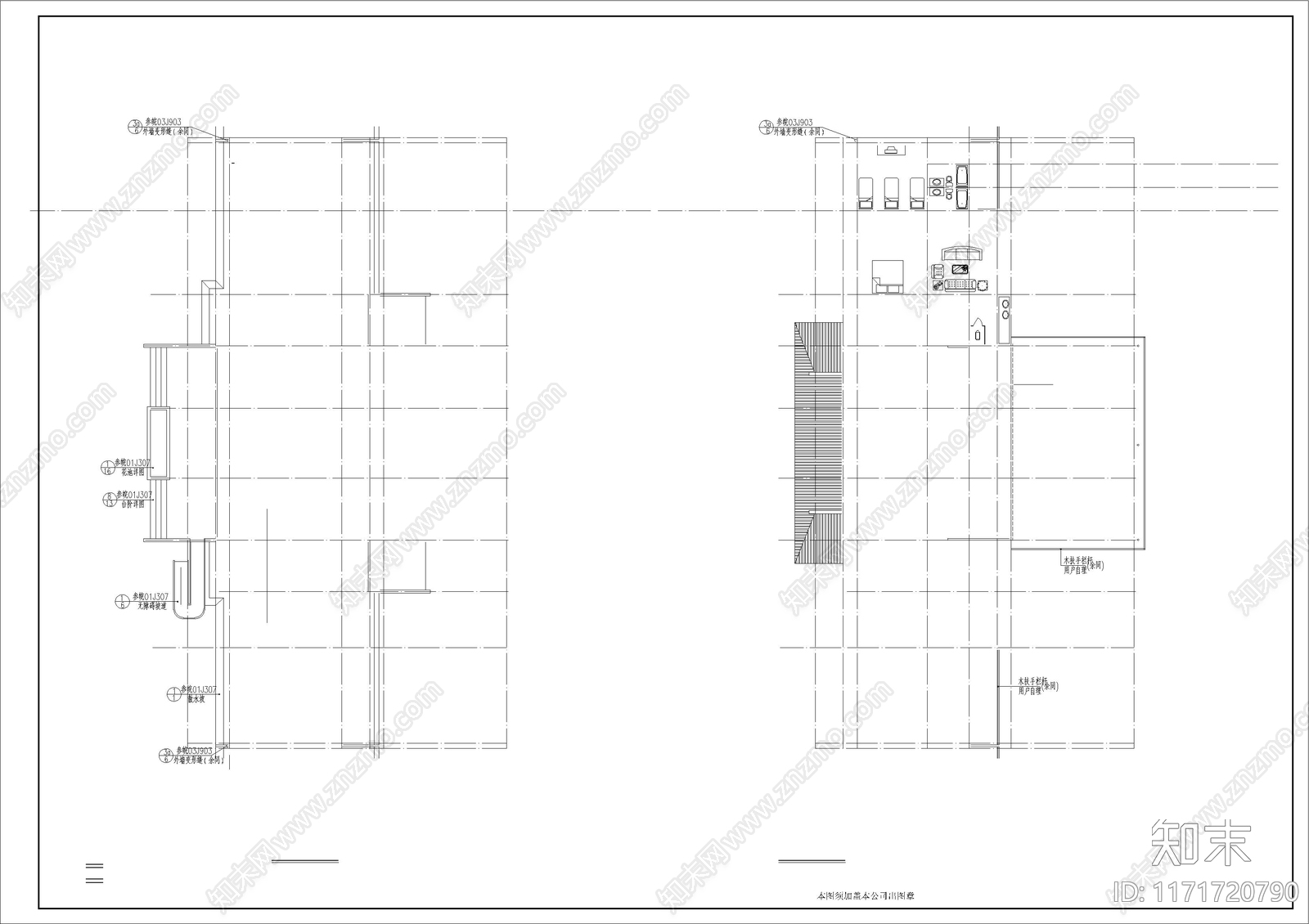 新中式中式古建施工图下载【ID:1171720790】