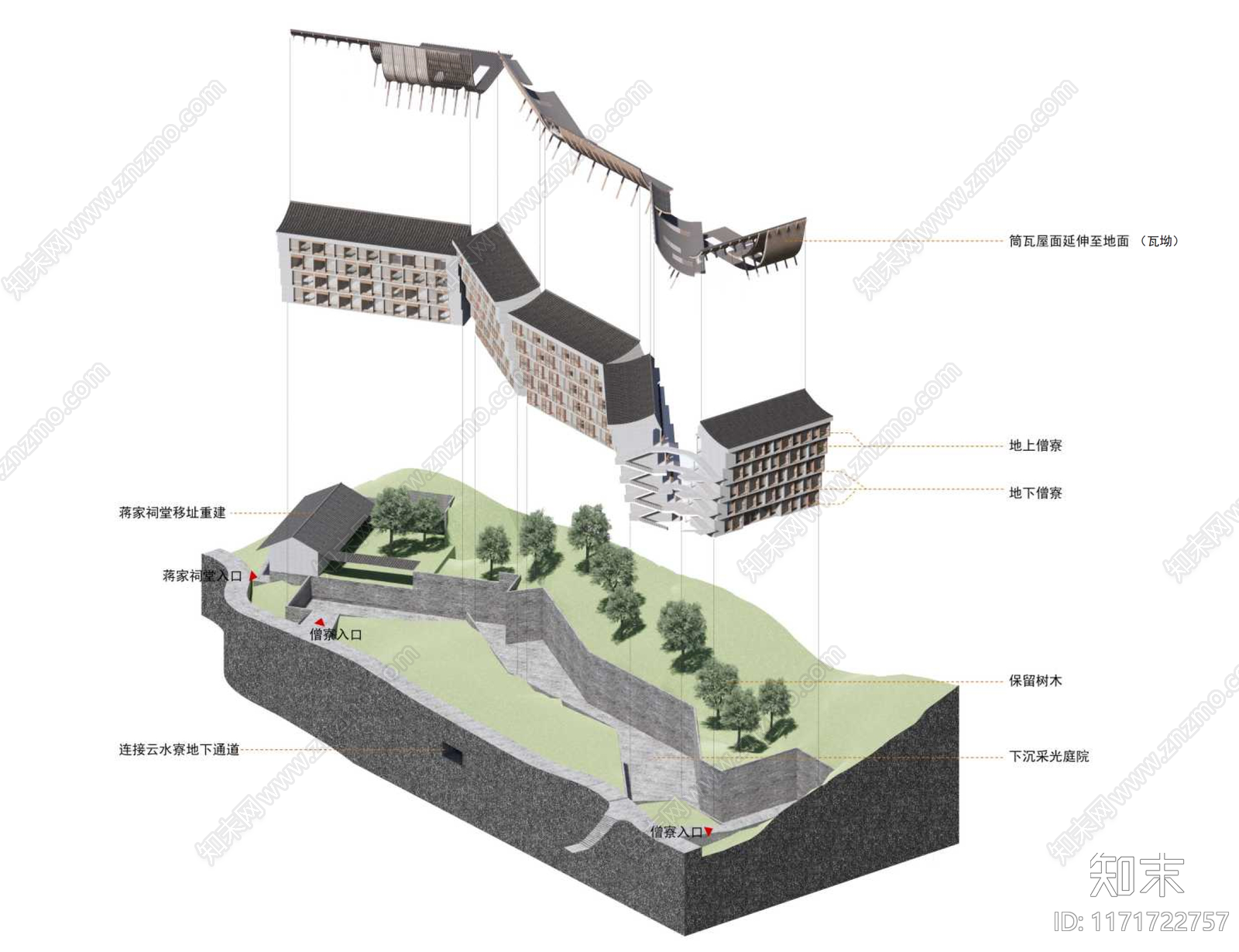 新中式禅意寺庙建筑下载【ID:1171722757】