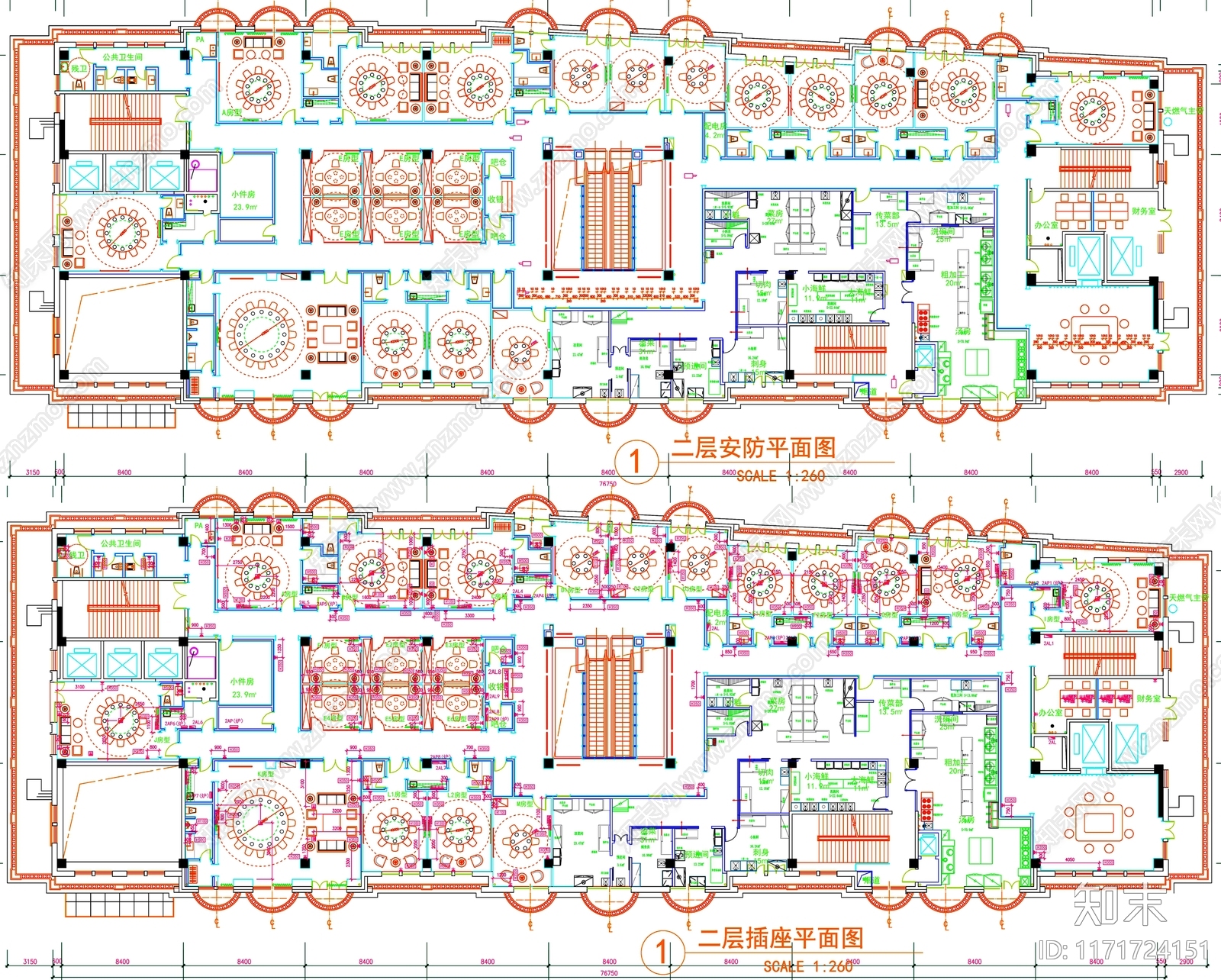 现代工装图库cad施工图下载【ID:1171724151】