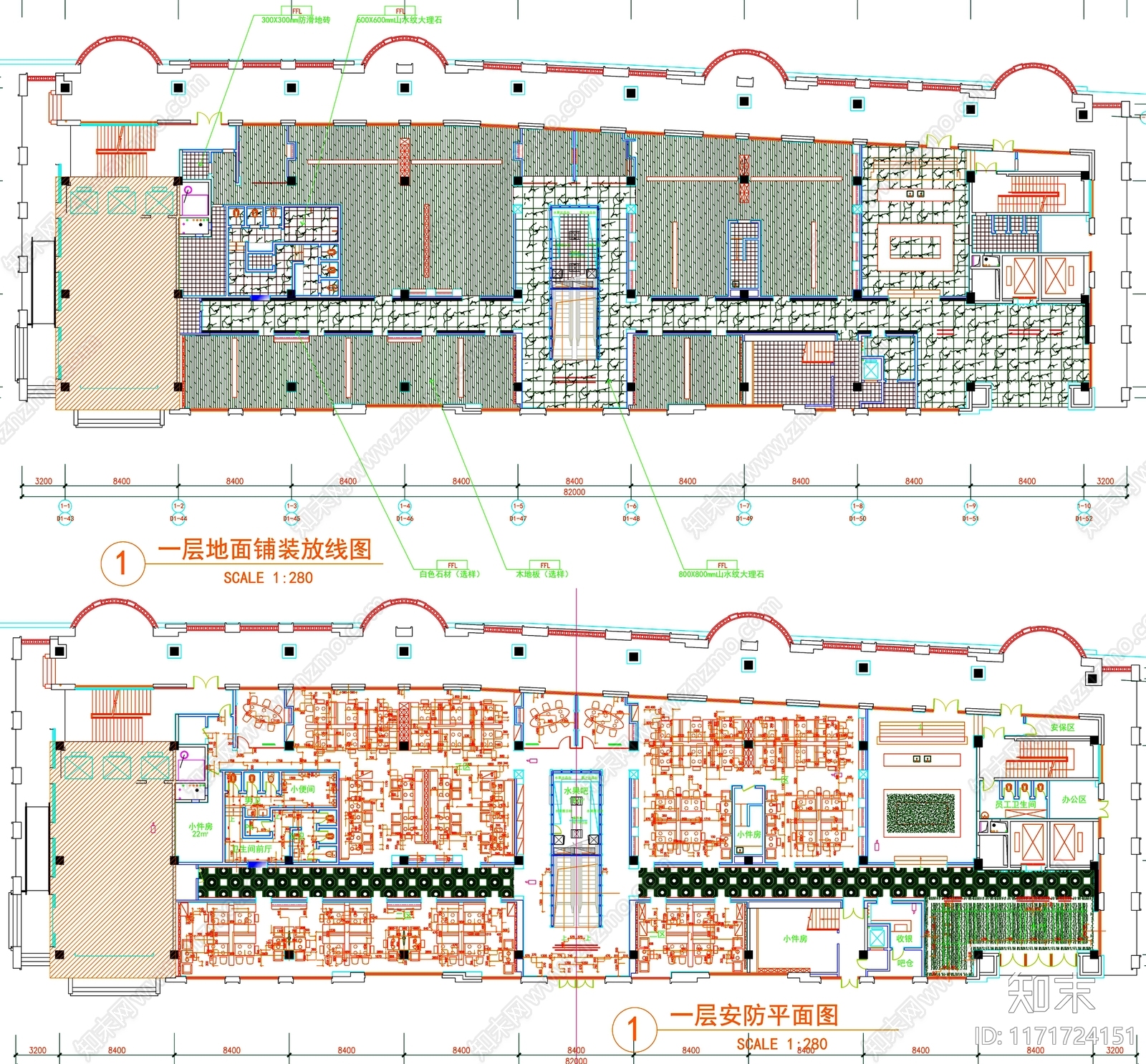 现代工装图库cad施工图下载【ID:1171724151】
