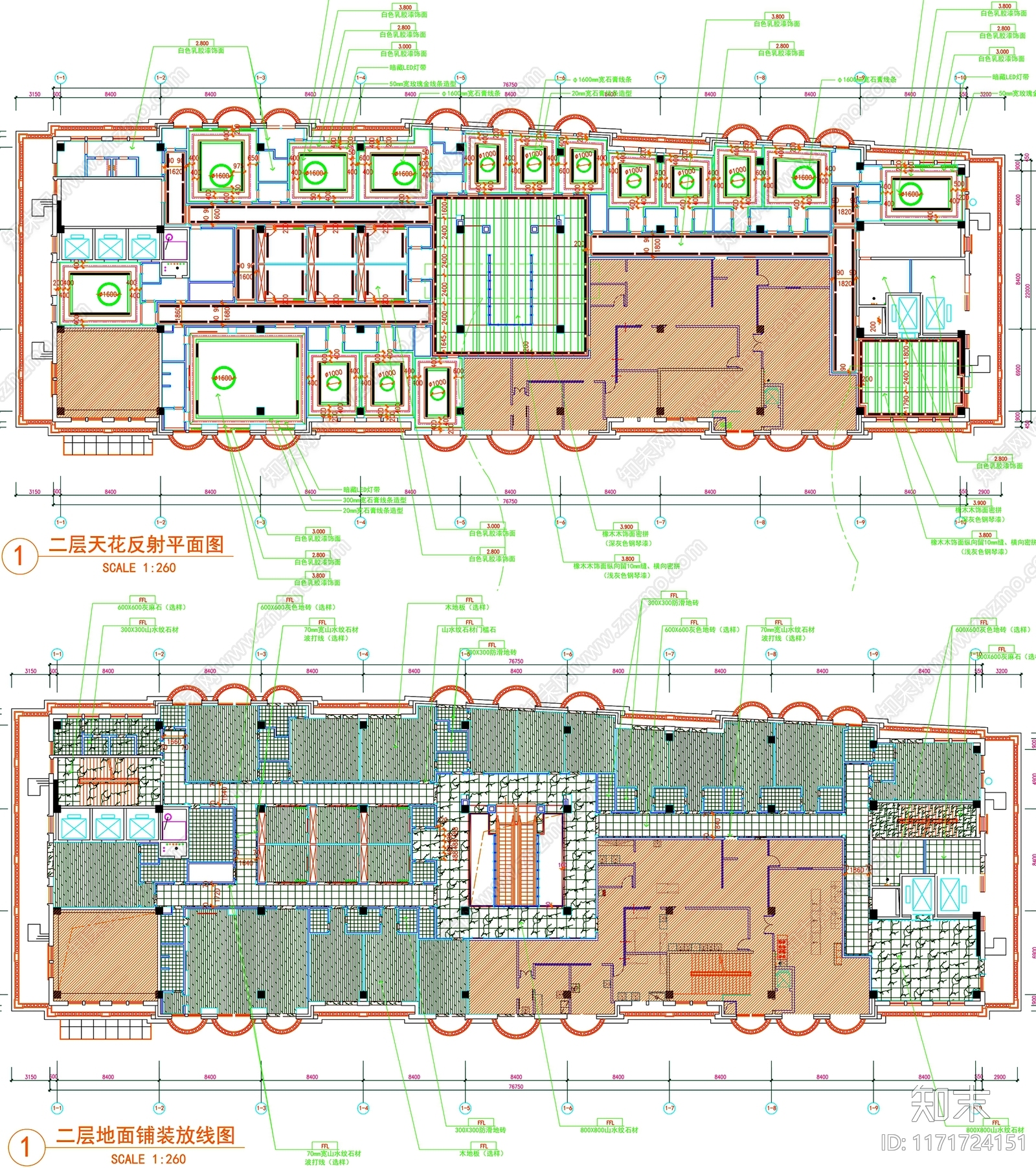 现代工装图库cad施工图下载【ID:1171724151】