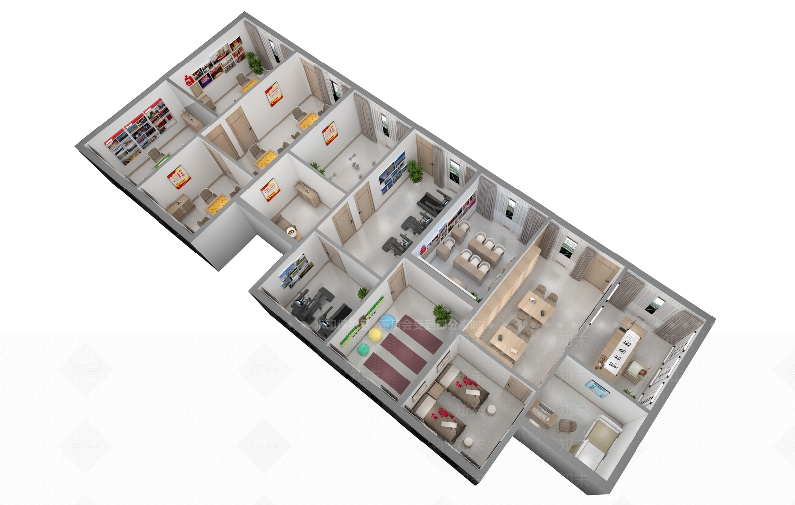 其他办公空间3D模型下载【ID:1171725044】