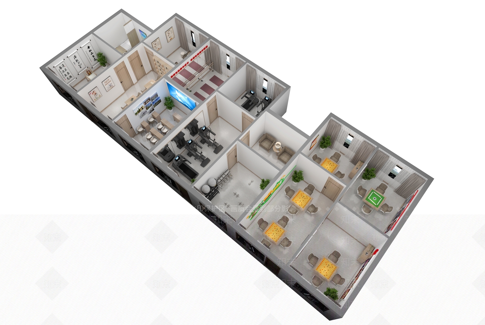 其他办公空间3D模型下载【ID:1171725044】