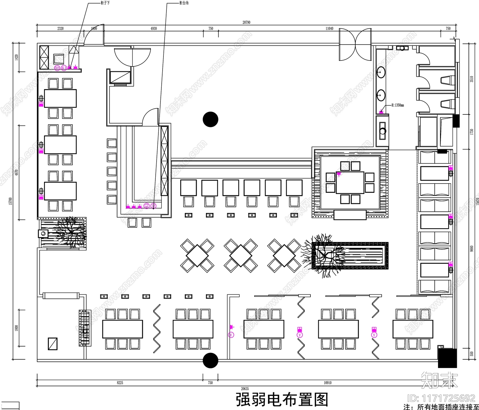 现代工装图库cad施工图下载【ID:1171725692】