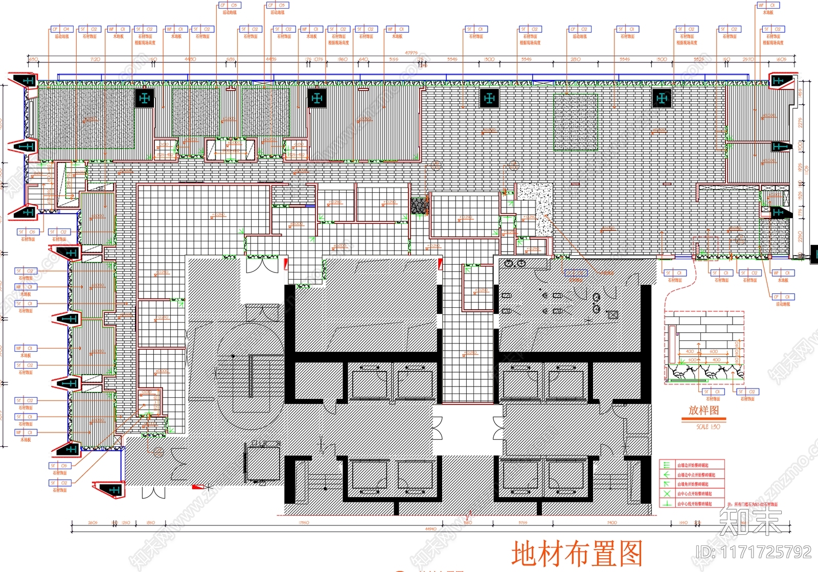 现代工装图库cad施工图下载【ID:1171725792】