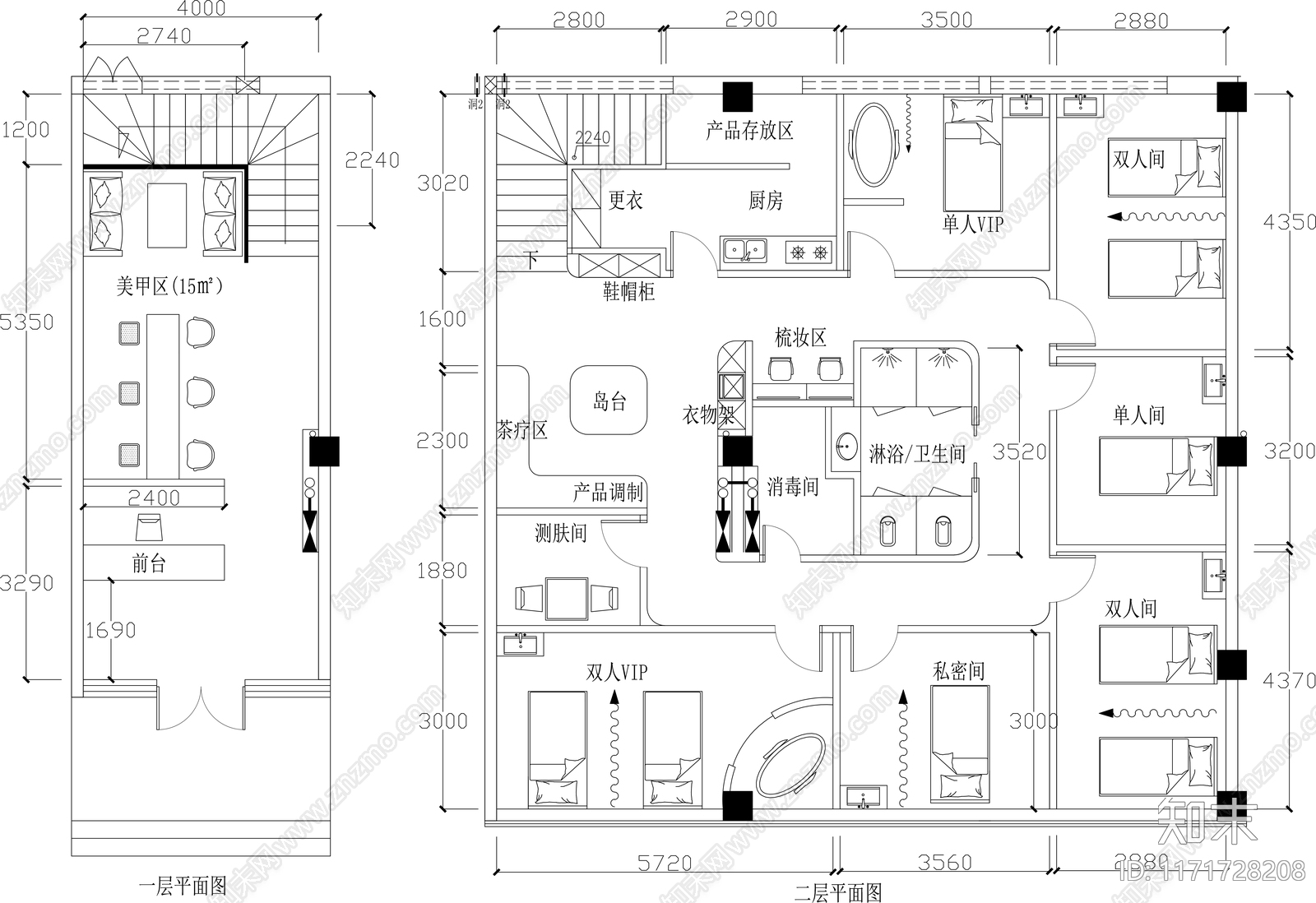 现代其他商业空间cad施工图下载【ID:1171728208】