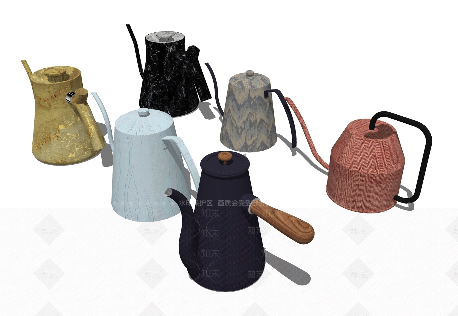 厨房用品组合SU模型下载【ID:1171729932】