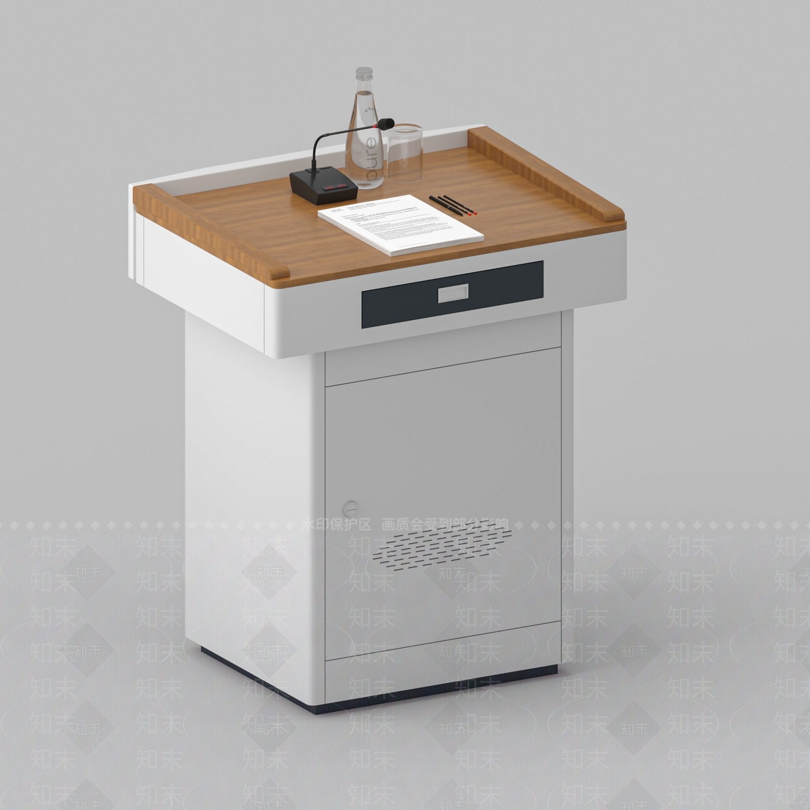 现代讲台3D模型下载【ID:1171735815】