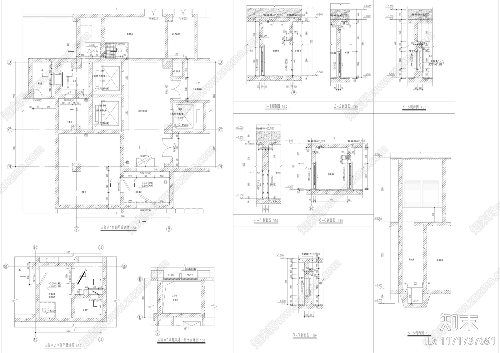 现代其他居住建筑cad施工图下载【ID:1171737691】