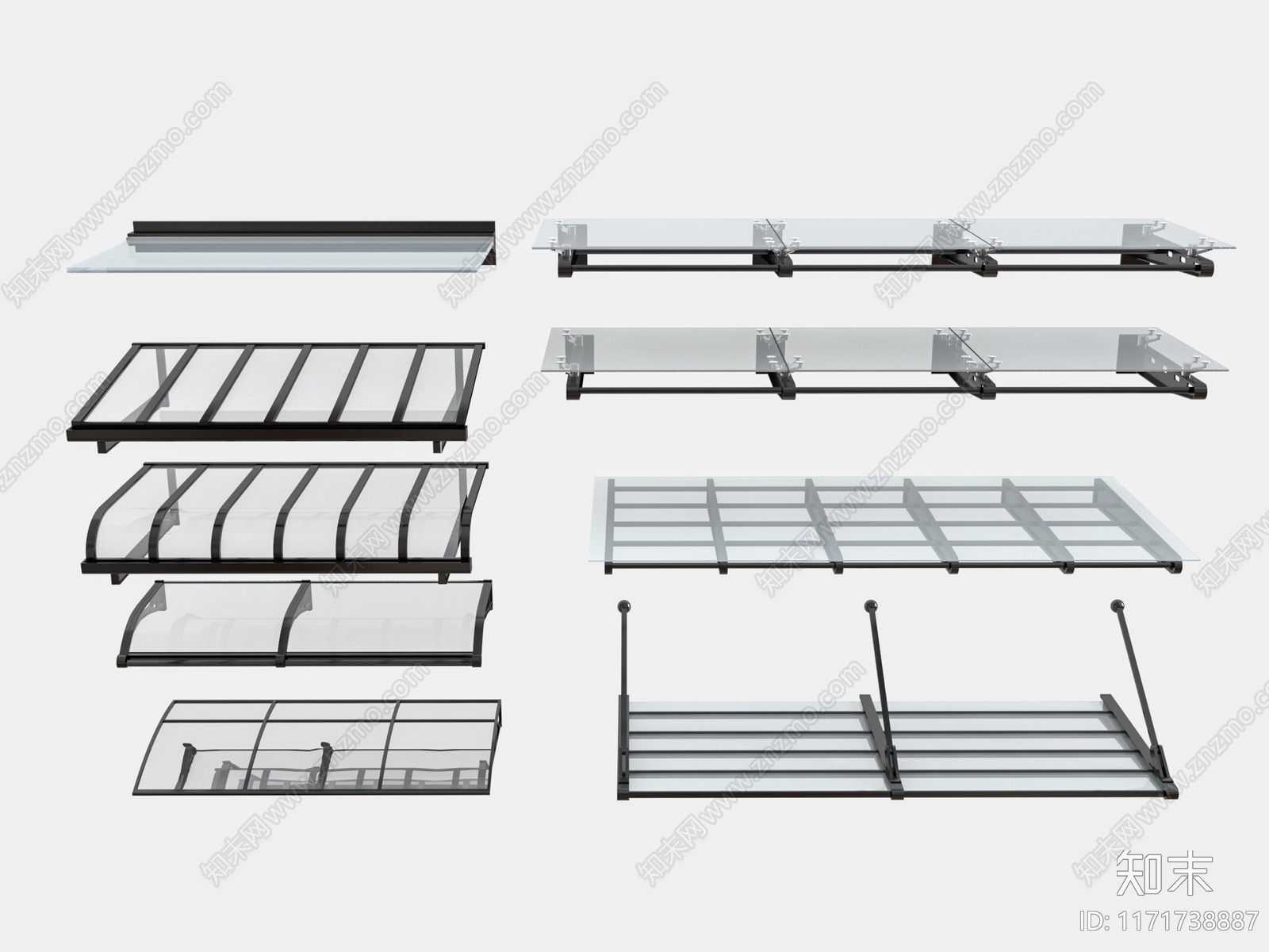 现代遮阳棚3D模型下载【ID:1171738887】