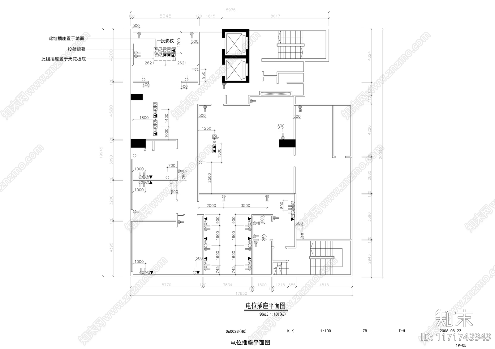 现代整体办公空间cad施工图下载【ID:1171743949】