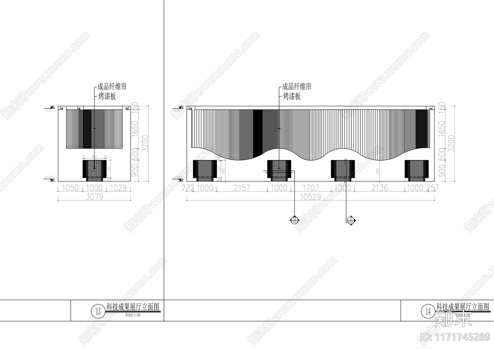 现代整体办公空间cad施工图下载【ID:1171745289】