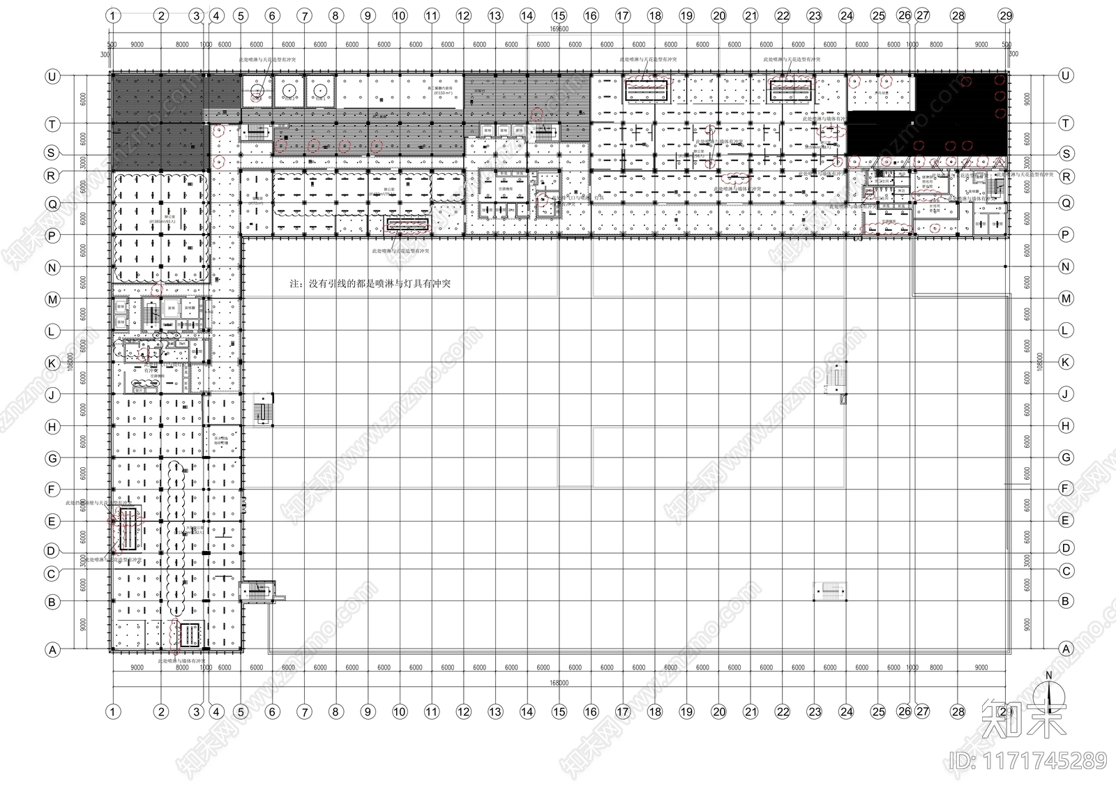 现代整体办公空间cad施工图下载【ID:1171745289】