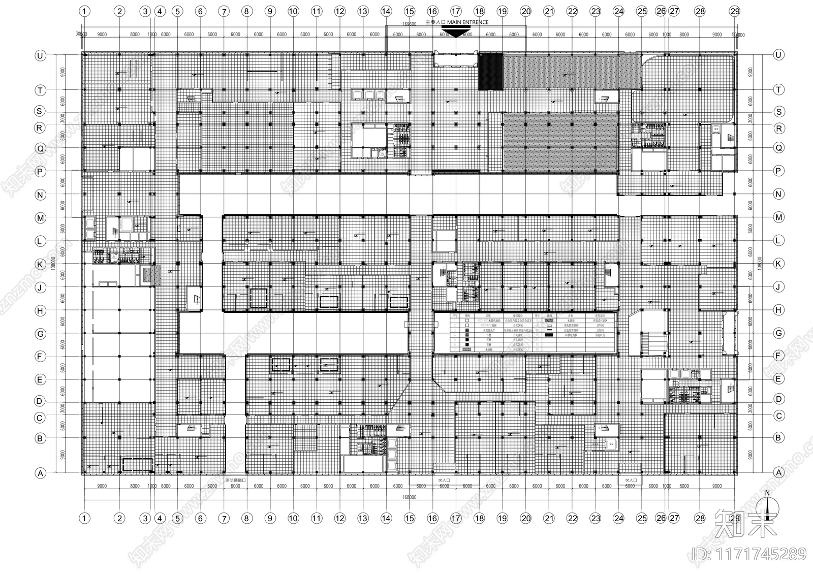 现代整体办公空间cad施工图下载【ID:1171745289】