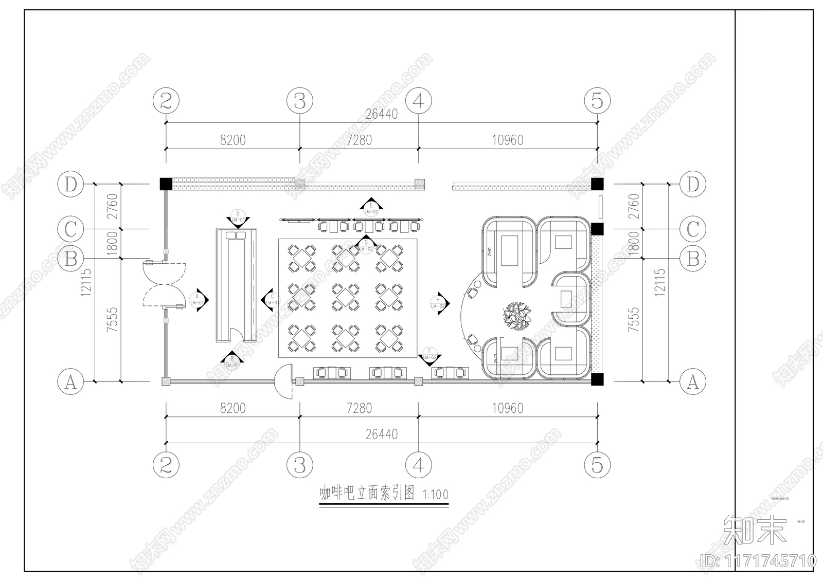 现代整体办公空间cad施工图下载【ID:1171745710】