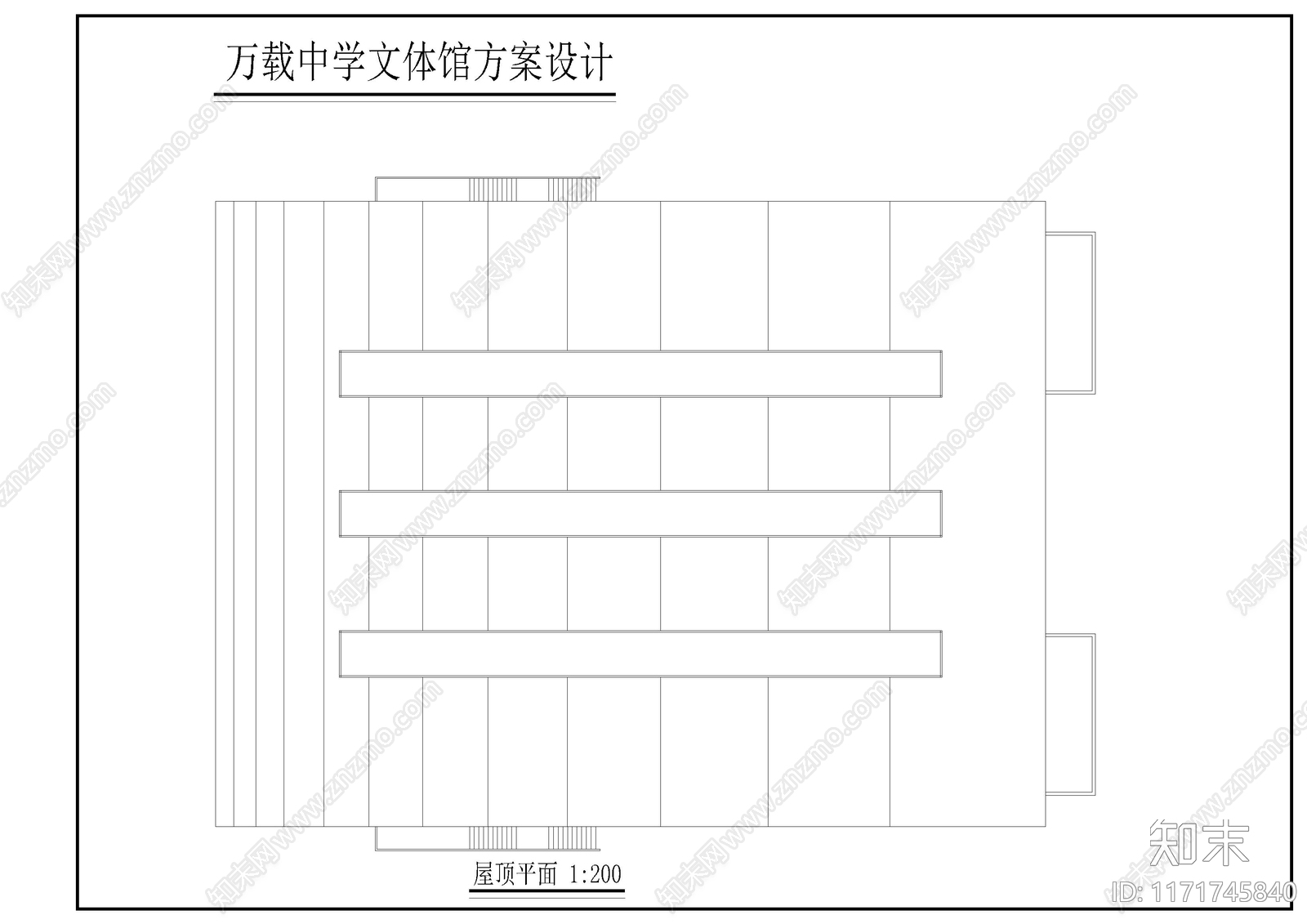 现代学校建筑cad施工图下载【ID:1171745840】