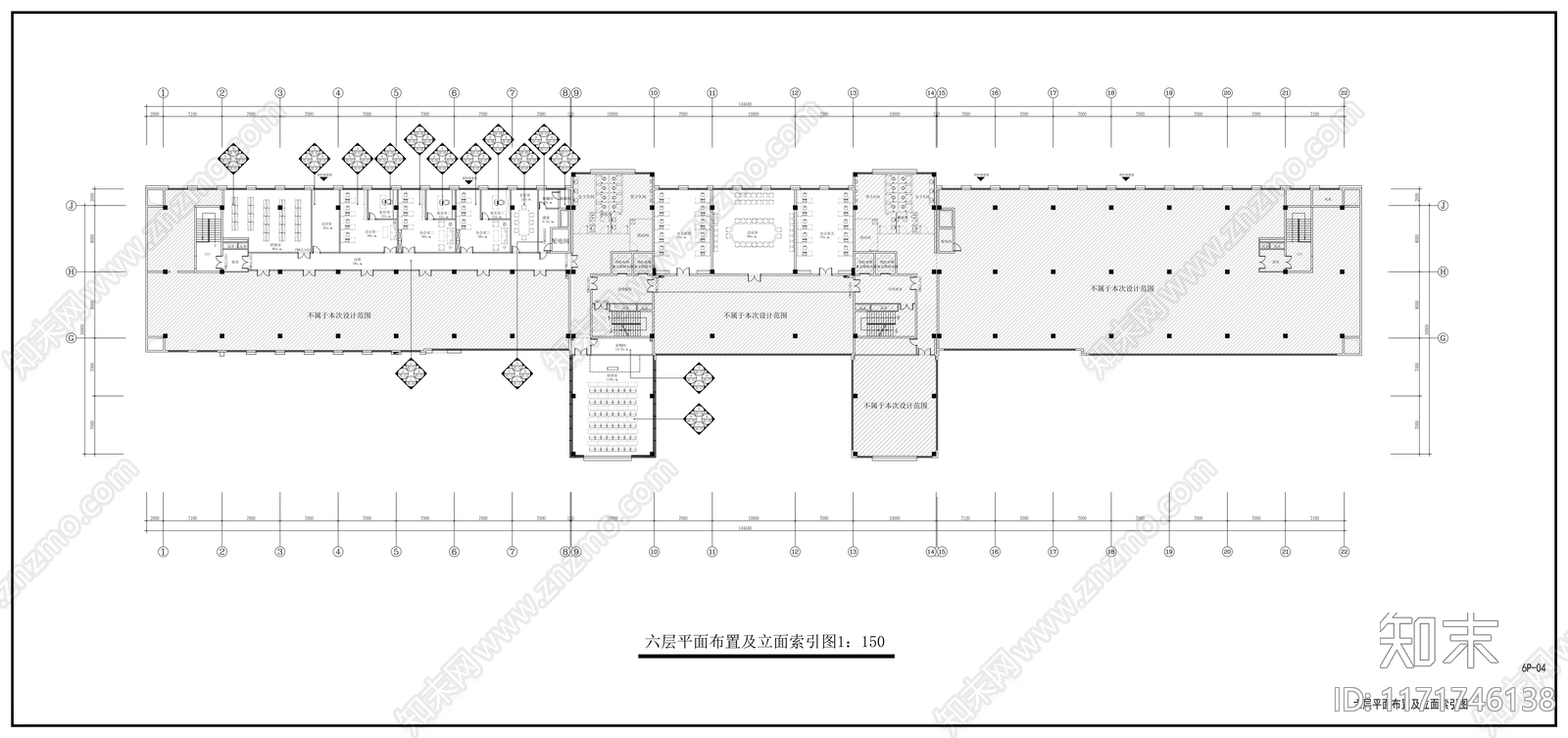 现代整体办公空间cad施工图下载【ID:1171746138】