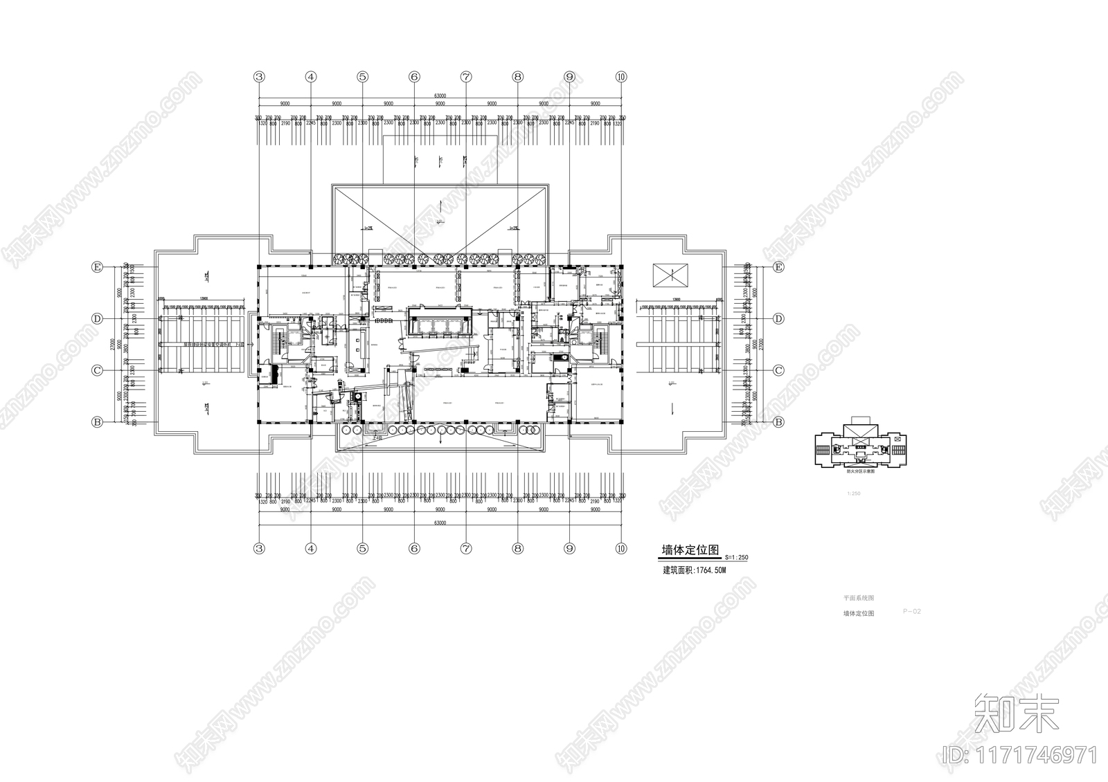 现代整体办公空间cad施工图下载【ID:1171746971】