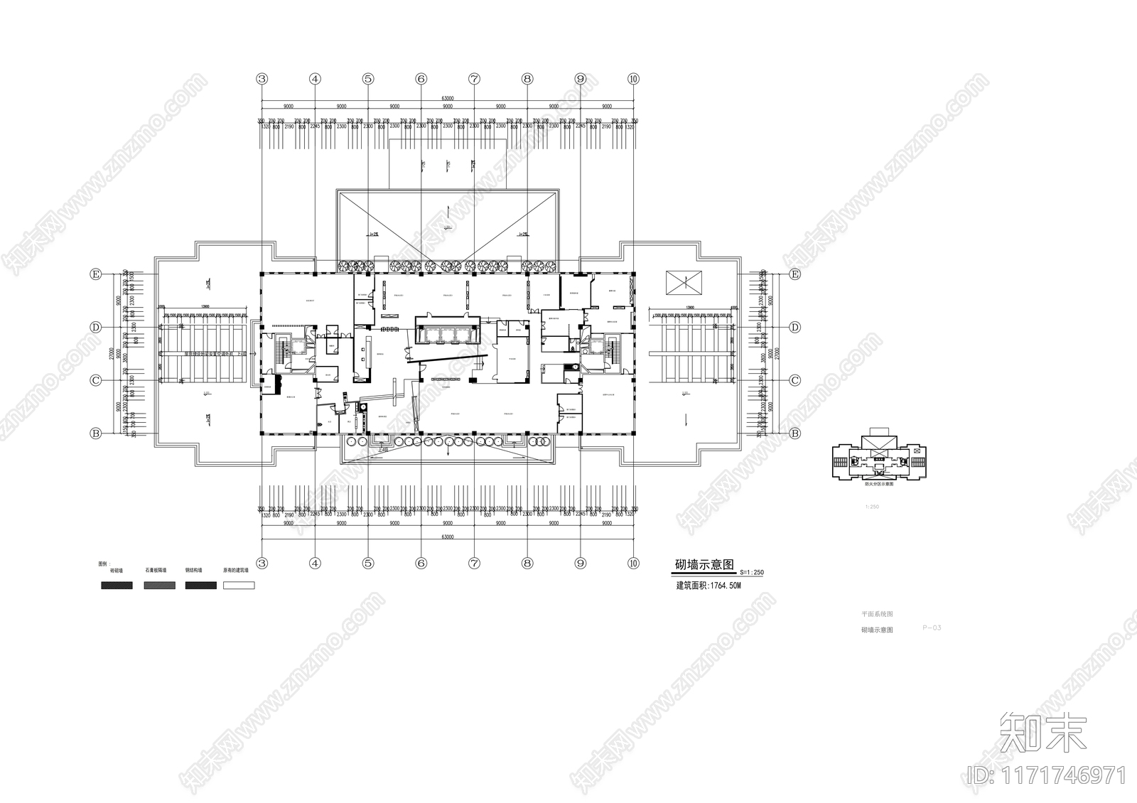 现代整体办公空间cad施工图下载【ID:1171746971】