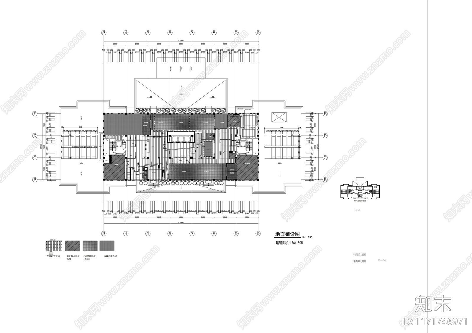 现代整体办公空间cad施工图下载【ID:1171746971】