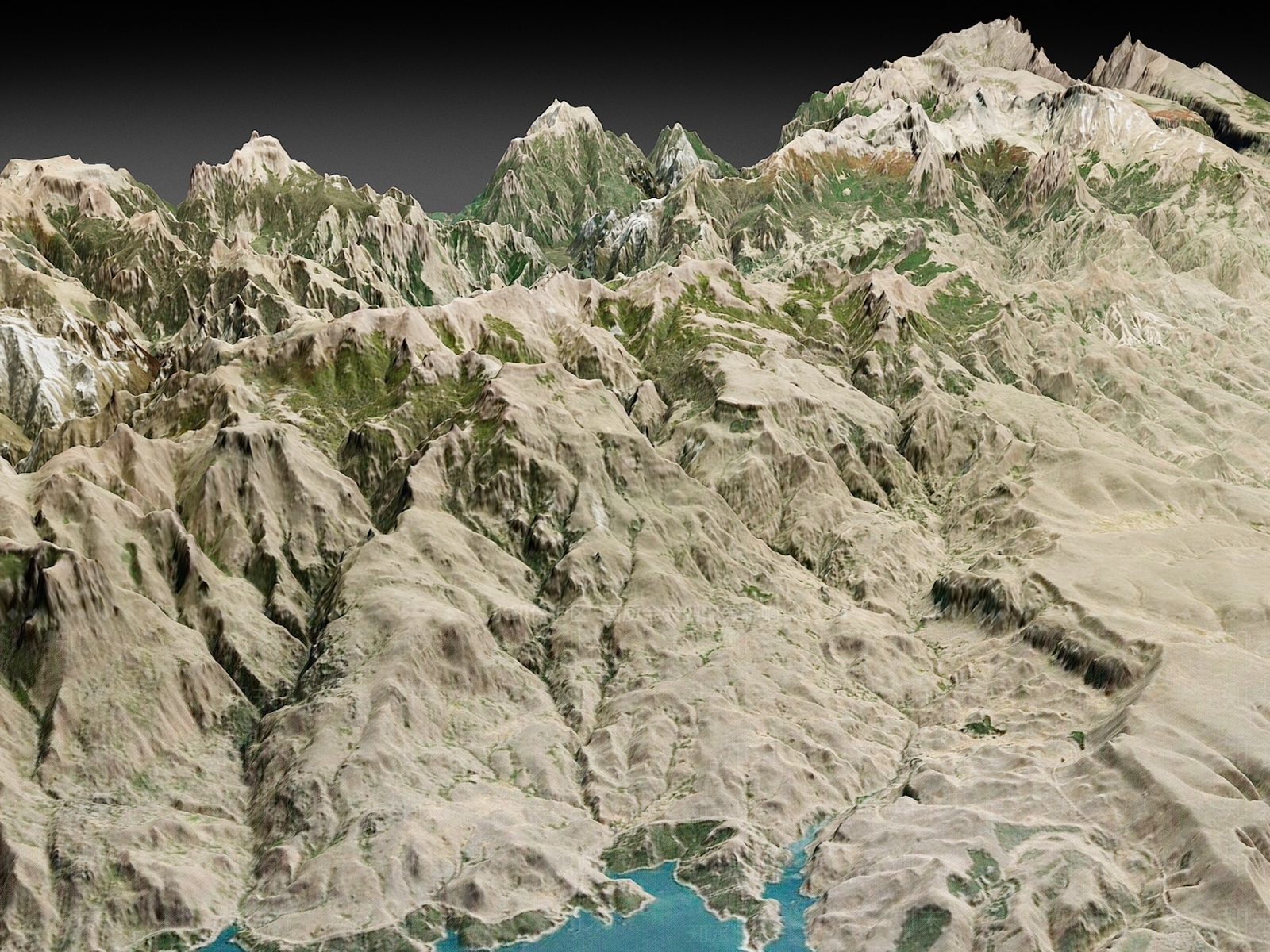 现代假山水景3D模型下载【ID:1171749303】