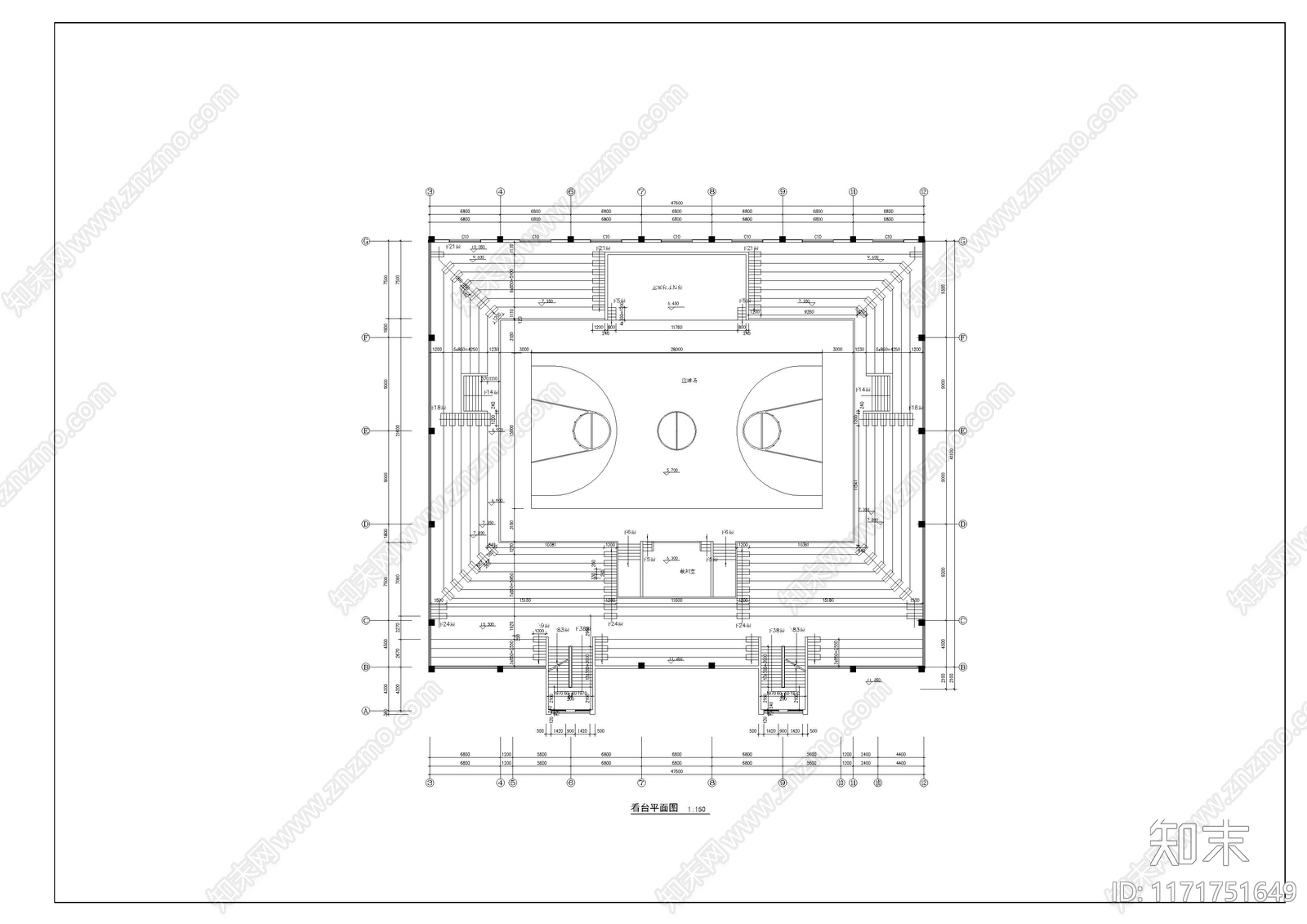 现代学校建筑cad施工图下载【ID:1171751649】