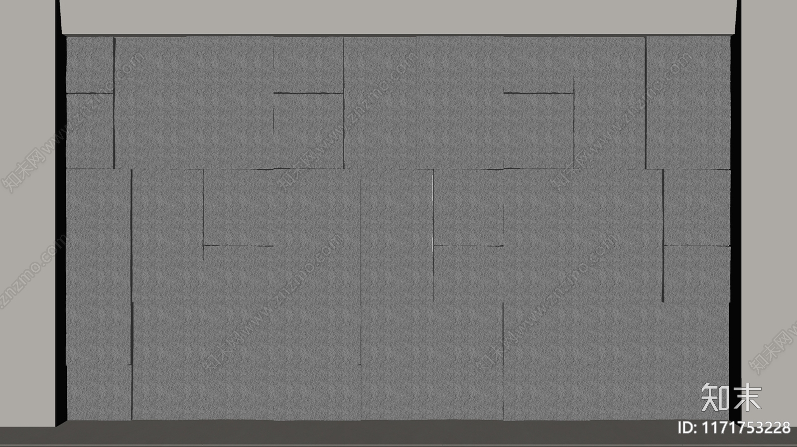 现代背景墙SU模型下载【ID:1171753228】