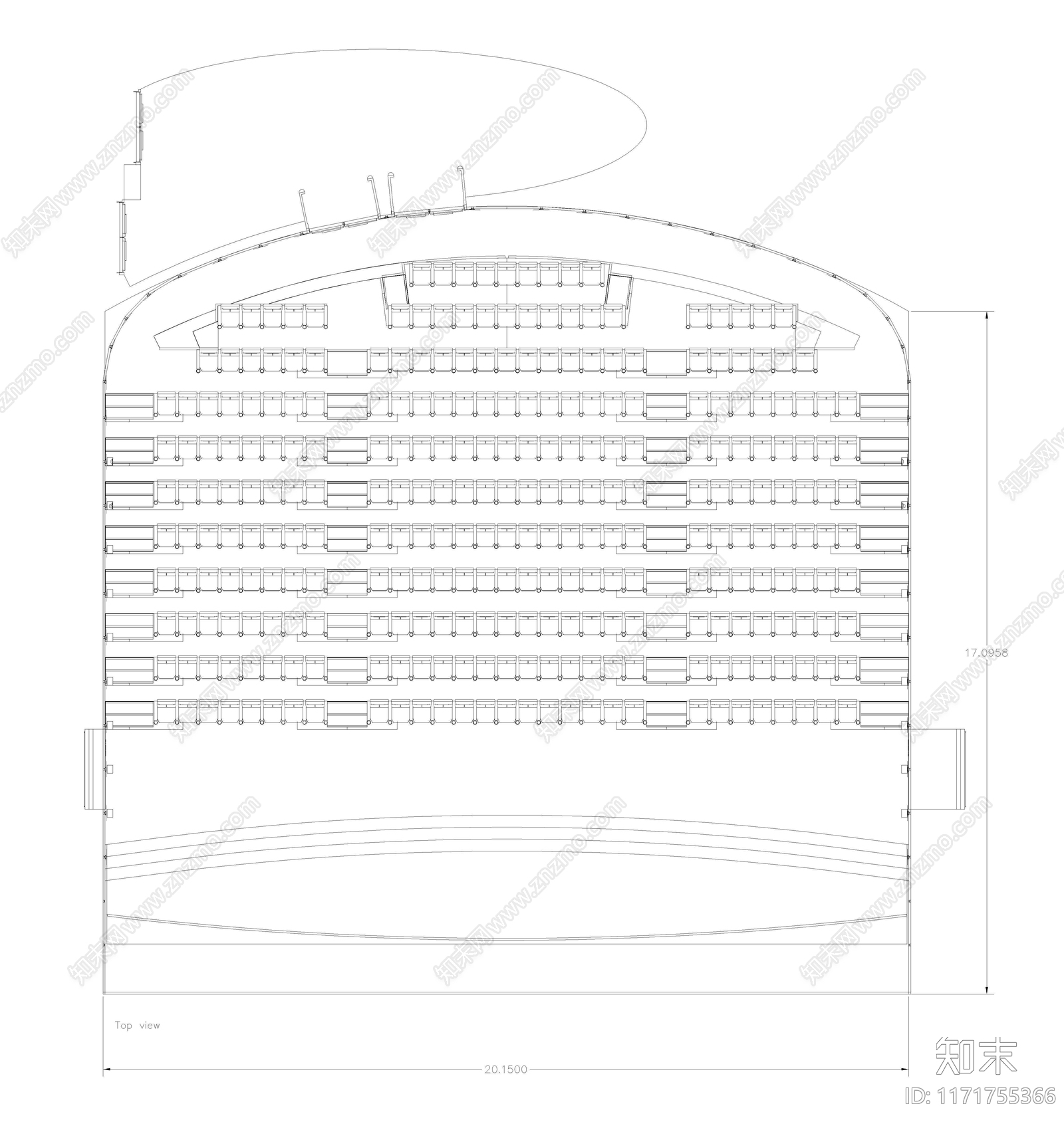 现代电影院施工图下载【ID:1171755366】