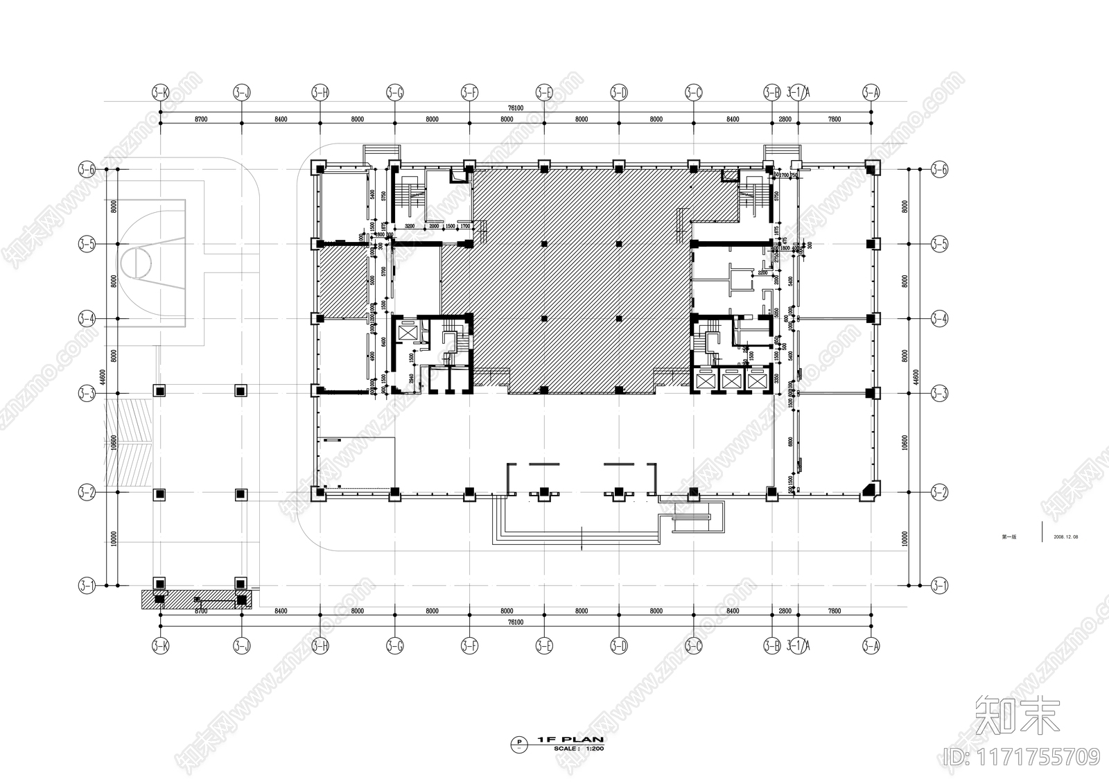 现代整体办公空间cad施工图下载【ID:1171755709】