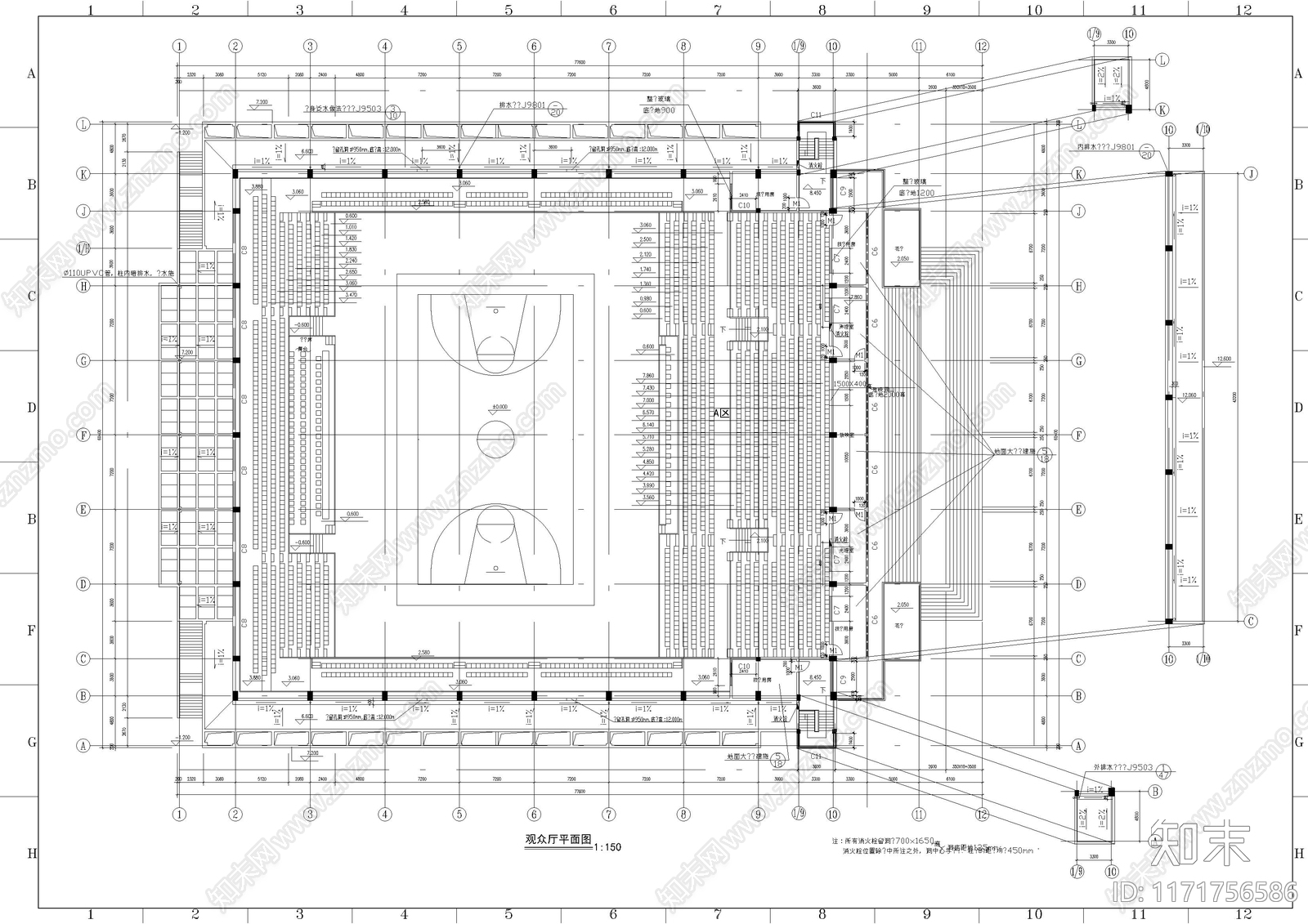 现代学校建筑cad施工图下载【ID:1171756586】
