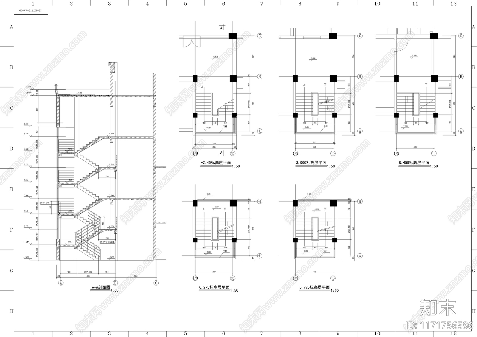 现代学校建筑cad施工图下载【ID:1171756586】