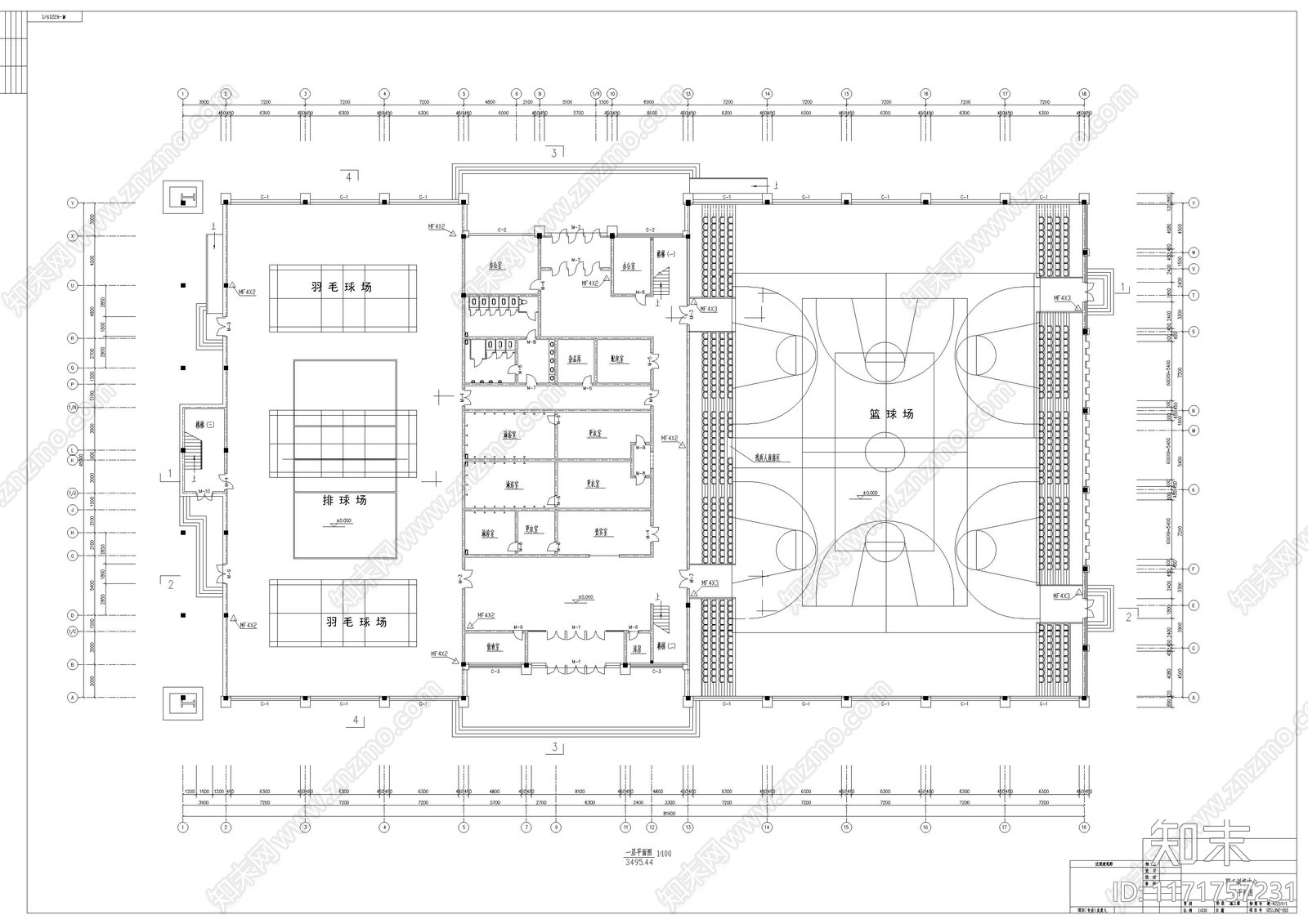 现代学校建筑cad施工图下载【ID:1171757231】