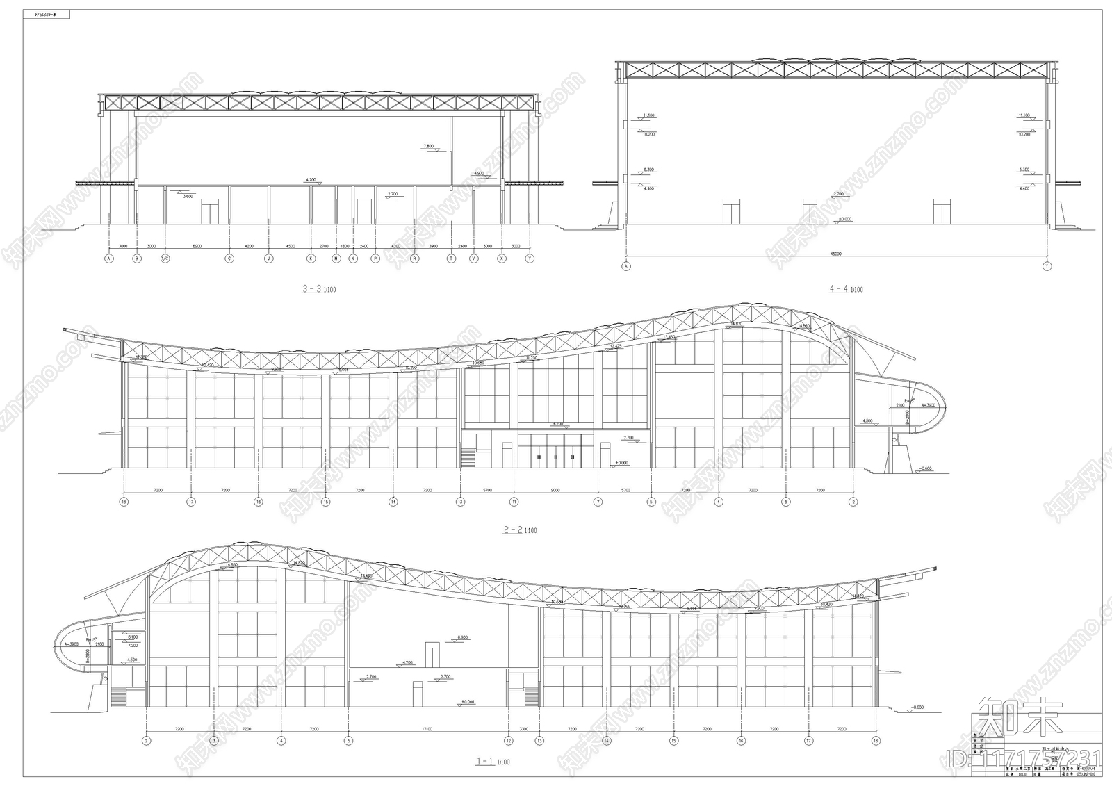 现代学校建筑cad施工图下载【ID:1171757231】