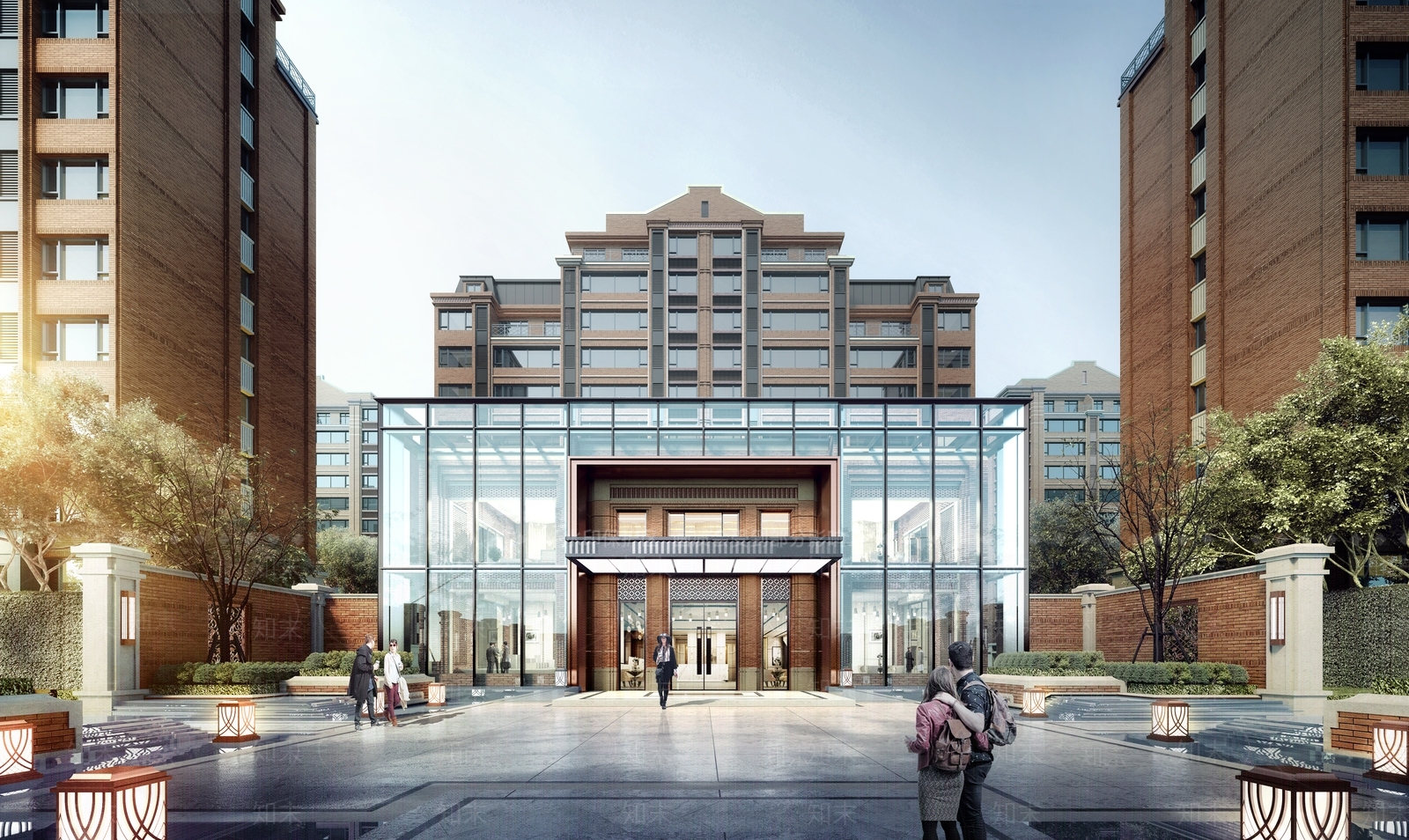 现代小区建筑SU模型下载【ID:1171764069】