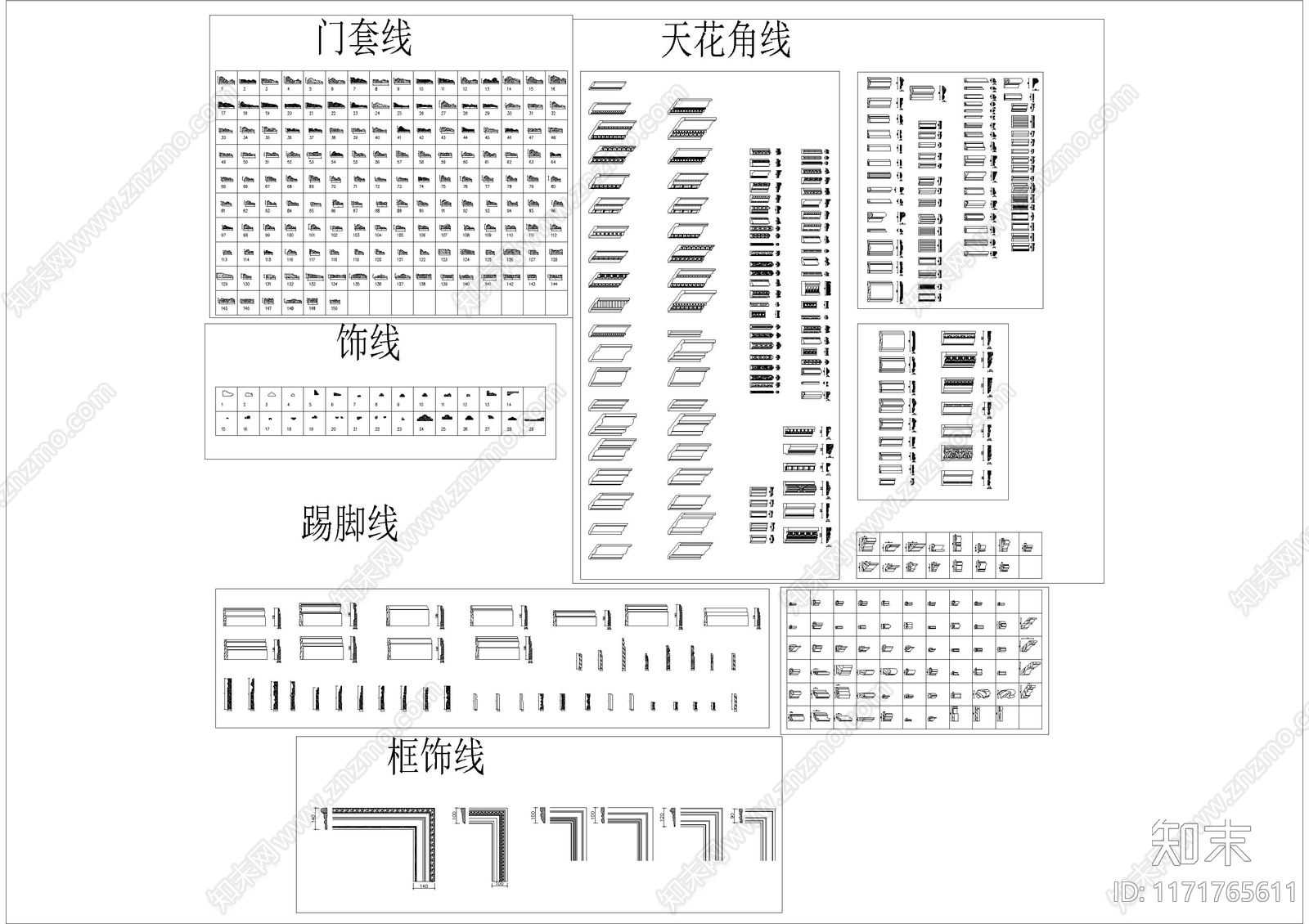 现代欧式其他图库施工图下载【ID:1171765611】