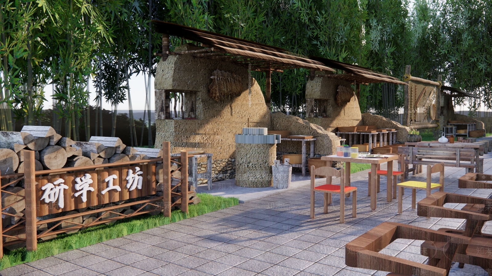 现代景观公园SU模型下载【ID:1171764640】