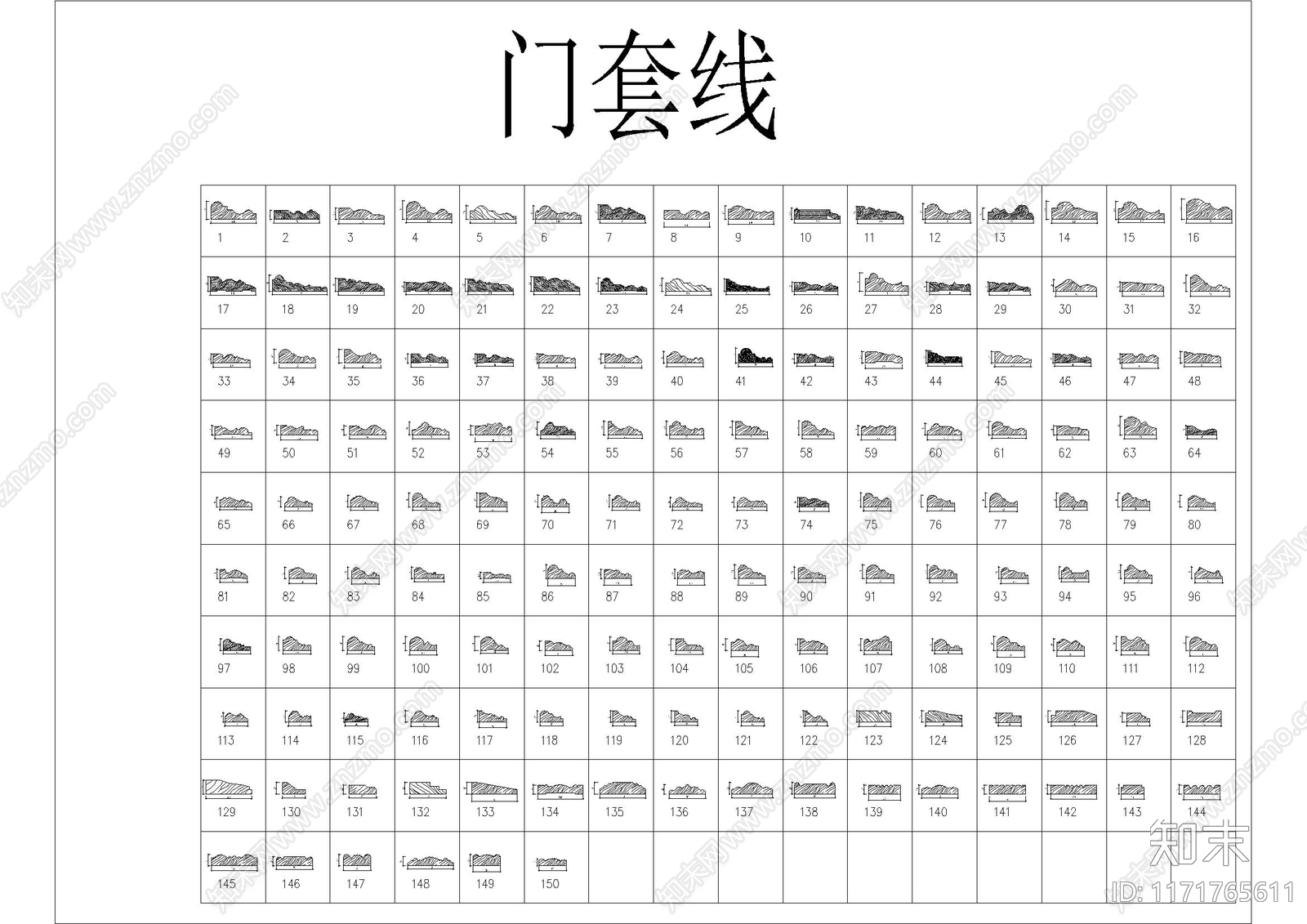 现代欧式其他图库施工图下载【ID:1171765611】