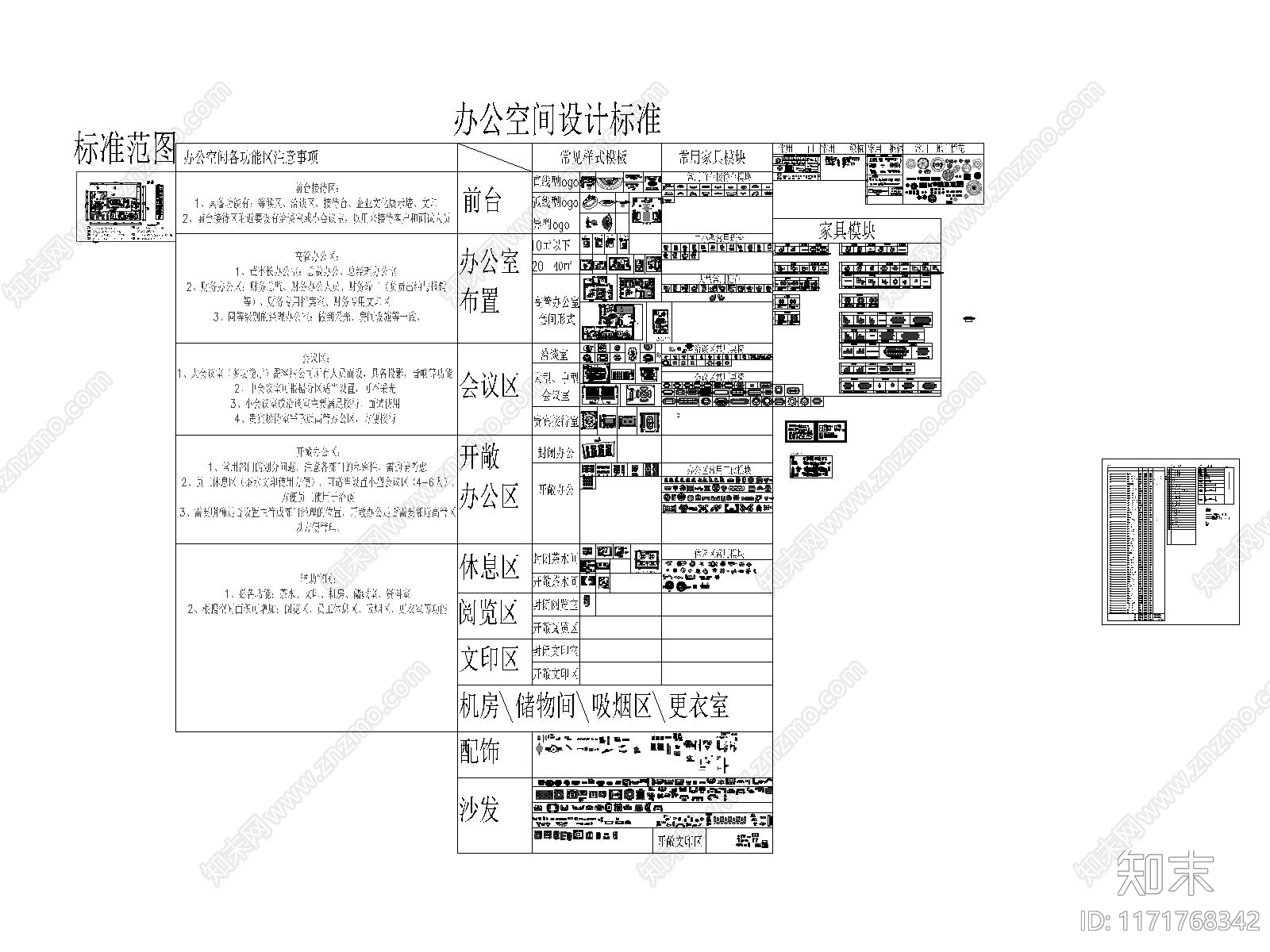 现代工装图库cad施工图下载【ID:1171768342】