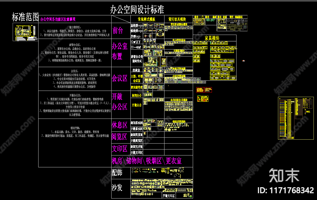 现代工装图库cad施工图下载【ID:1171768342】