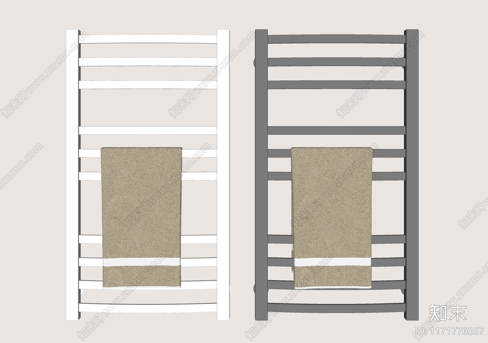 毛巾架SU模型下载【ID:1171776057】