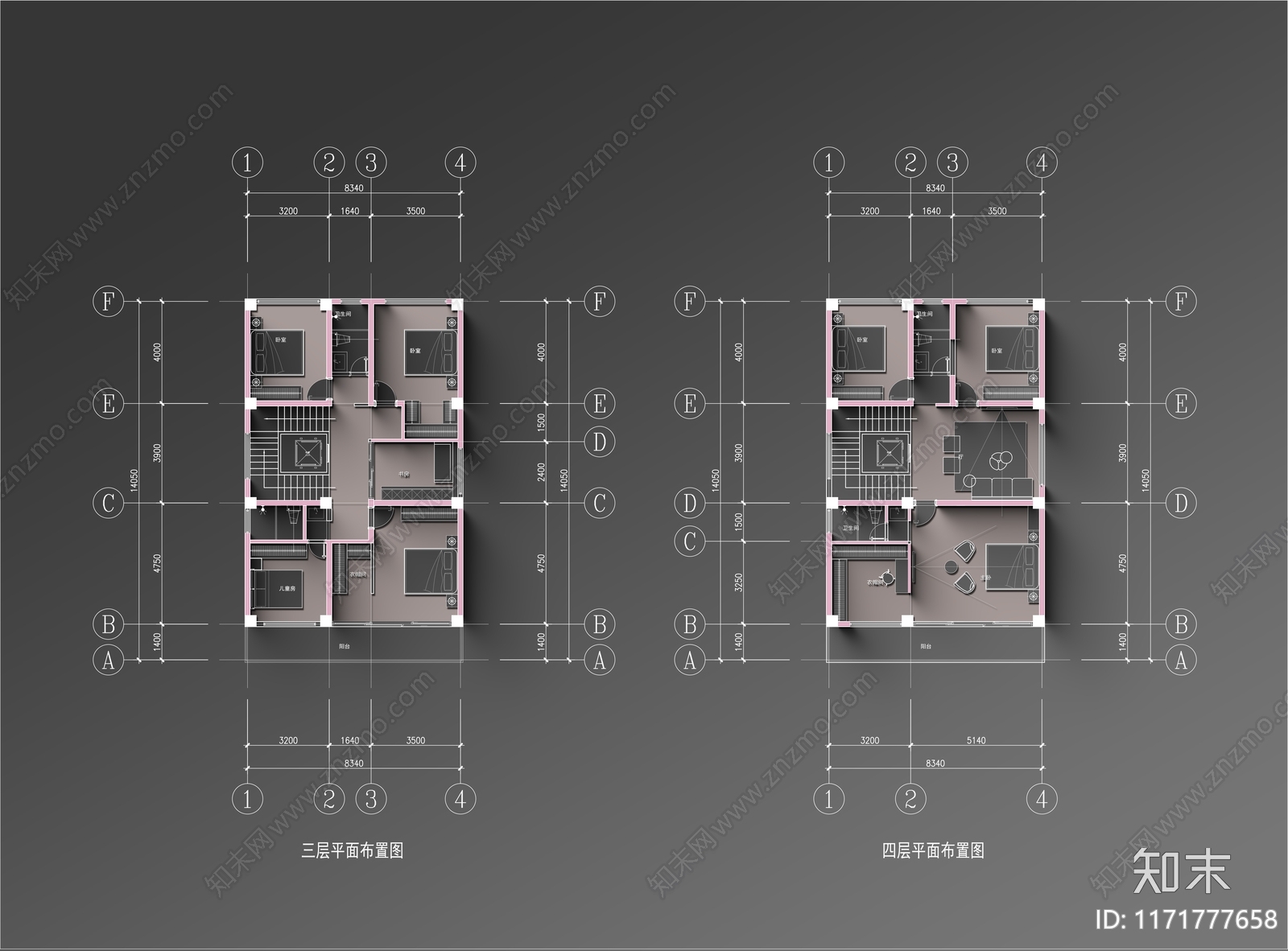 别墅施工图下载【ID:1171777658】