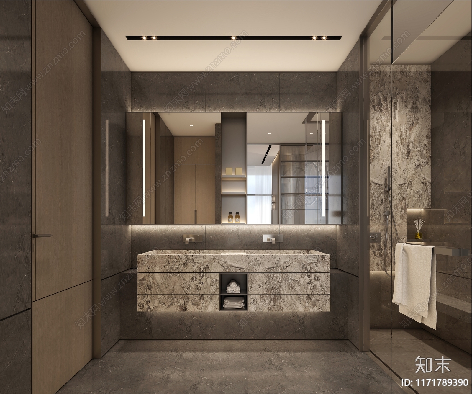 现代新中式卫浴节点施工图下载【ID:1171789390】